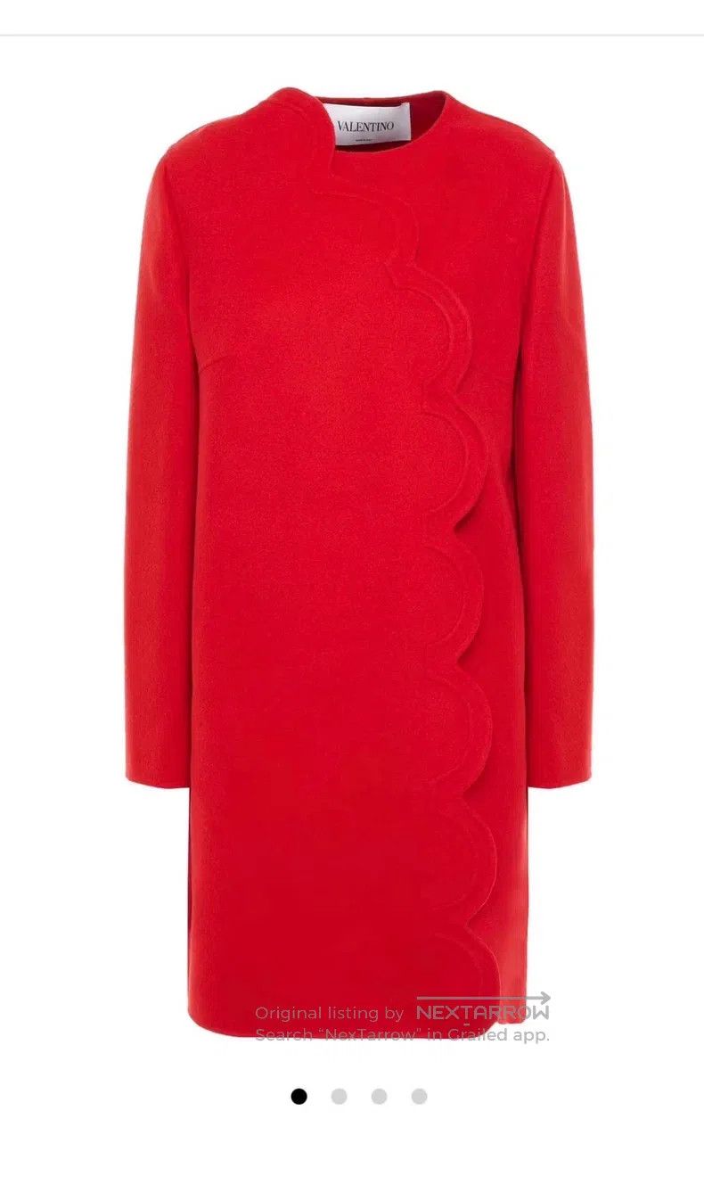 Valentino Valentino Petal collar wool coat Size L / US 10 / IT 46 - 1 Thumbnail