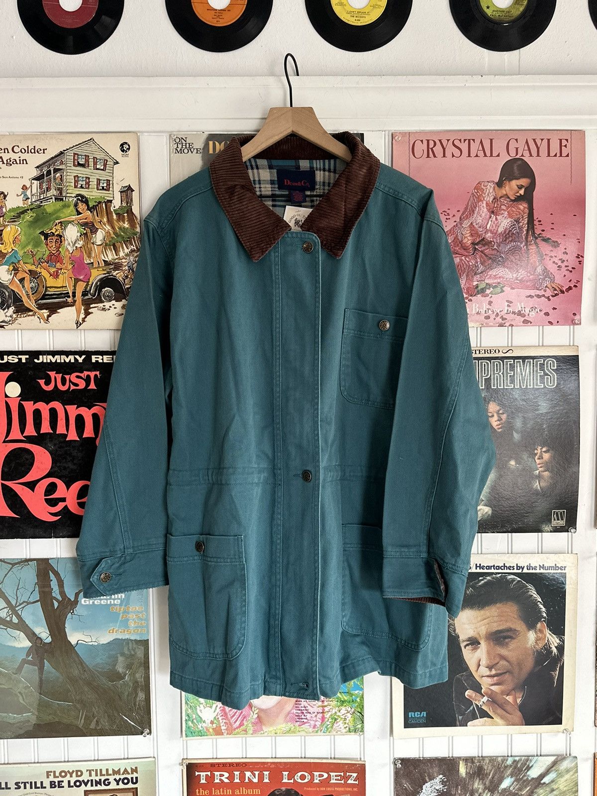 Denim & Co. Denim & Co. teal corduroy collar jacket Size US XL / EU 56 / 4 - 1 Thumbnail