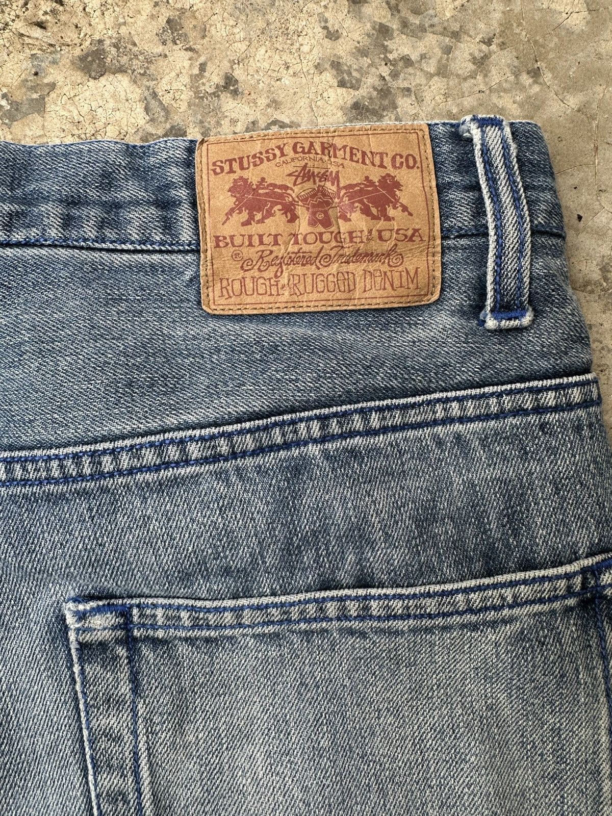 Vintage Stussy Rough & Rugged Denim Jeans