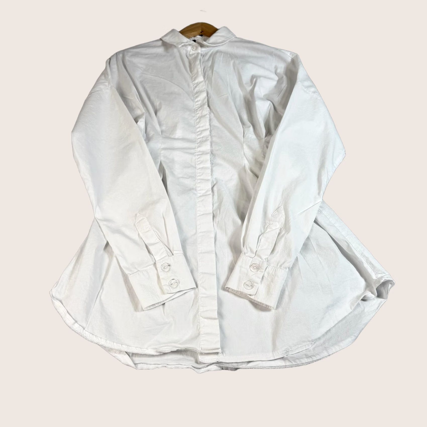 Vintage OW Intimates Ella Shirt Dress Women Small White Pleated Schoolgirl Quiet Luxury Shirt Dress Women Small White Pleated Size S / US 4 / IT 40 - 1 Thumbnail