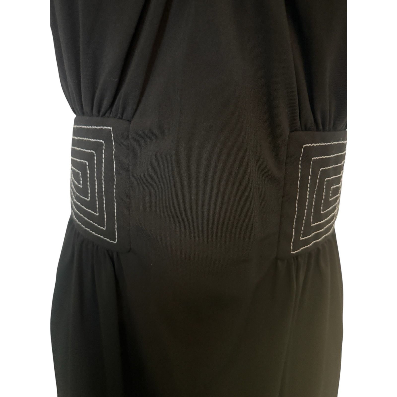 Bcbgmaxazria BCBG MaxAzria Black/White Trim Key Opening Summer Dress. M Size M / US 6-8 / IT 42-44 - 5 Thumbnail