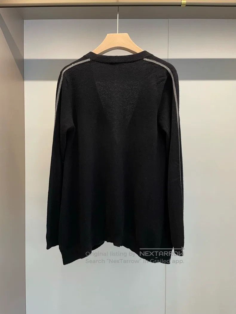 Brunello Cucinelli Brunello Cucinelli Black cashmere studded loose sweater Size M / US 6-8 / IT 42-44 - 2 Thumbnail