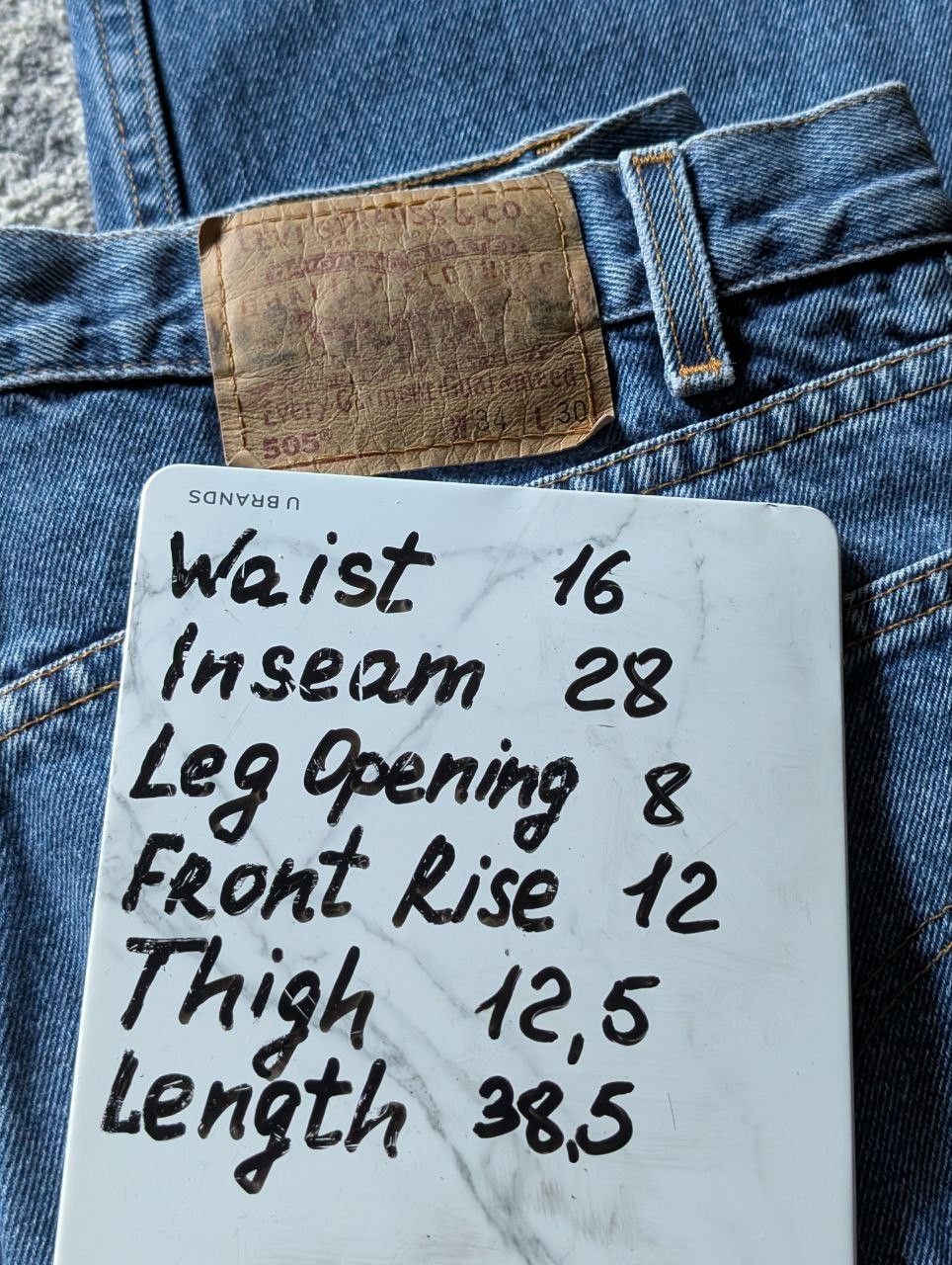 Levi's Vintage 90s Levi’s 505 Straight Leg Jeans Denim 34x30 Size US 34 / EU 50 - 13 Thumbnail