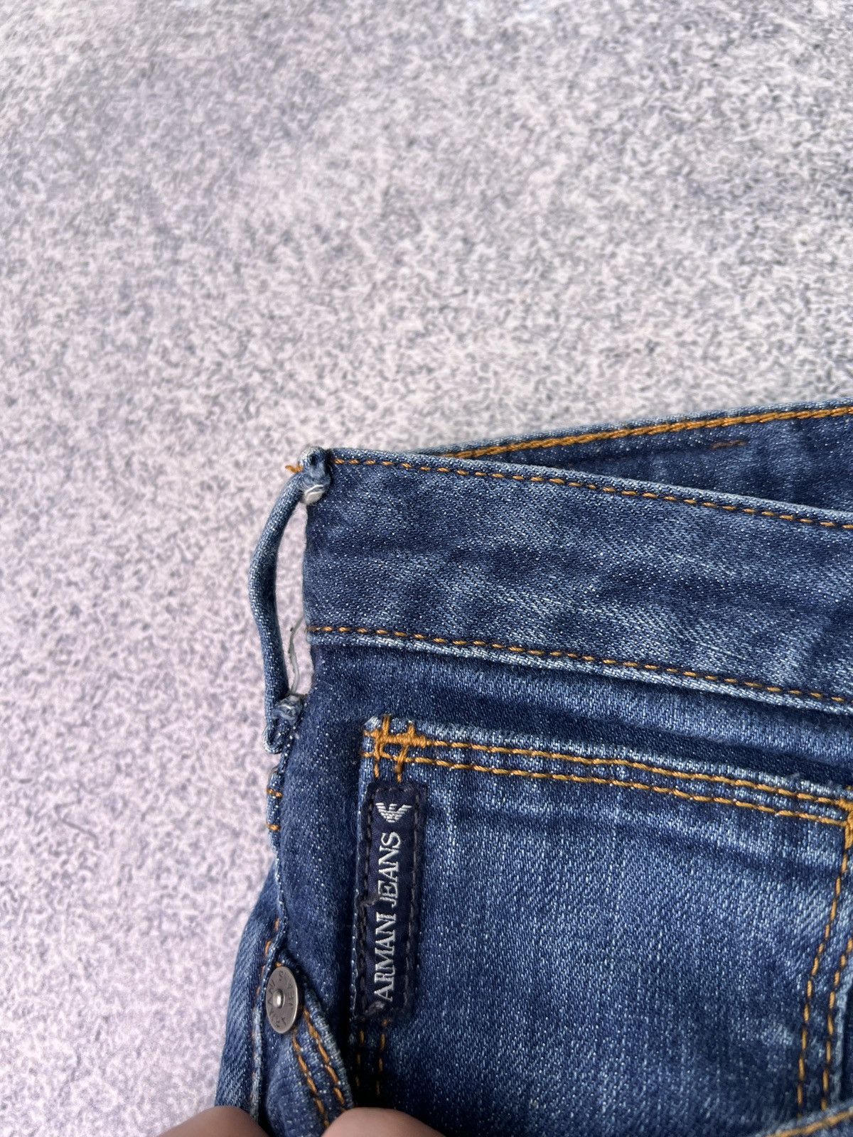 Armani × Vintage Vintage Armani Jeans Denim Blue pants Size US 31 - 9 Thumbnail