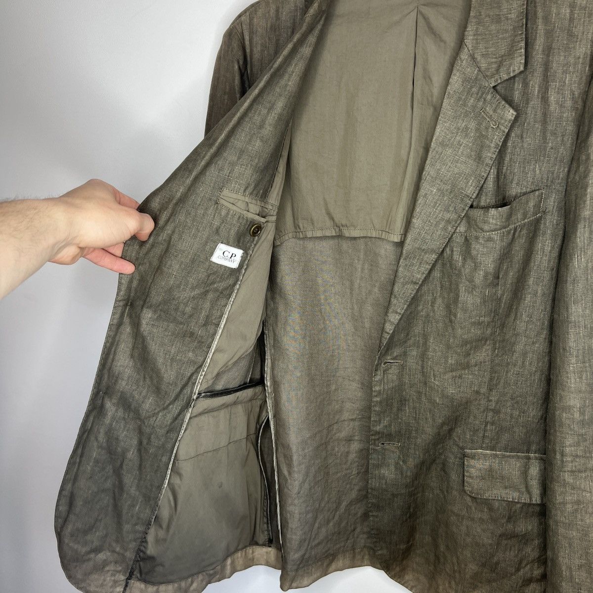 C.P. Company vintage italy cp company blazer jacket khaki brown Size 40R - 12 Thumbnail