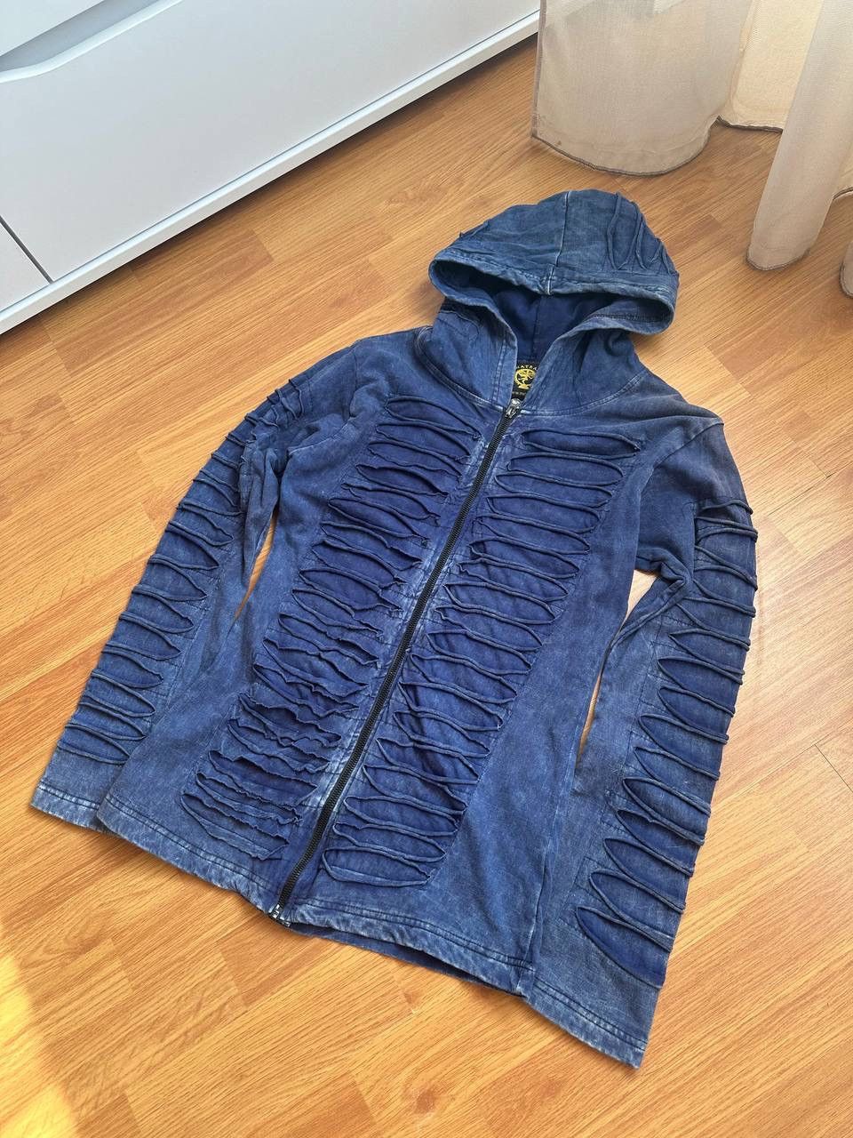 Vintage Y2K 🔥 Opium Nepal Razor Cut Zip Size L / US 10 / IT 46 - 2 Thumbnail