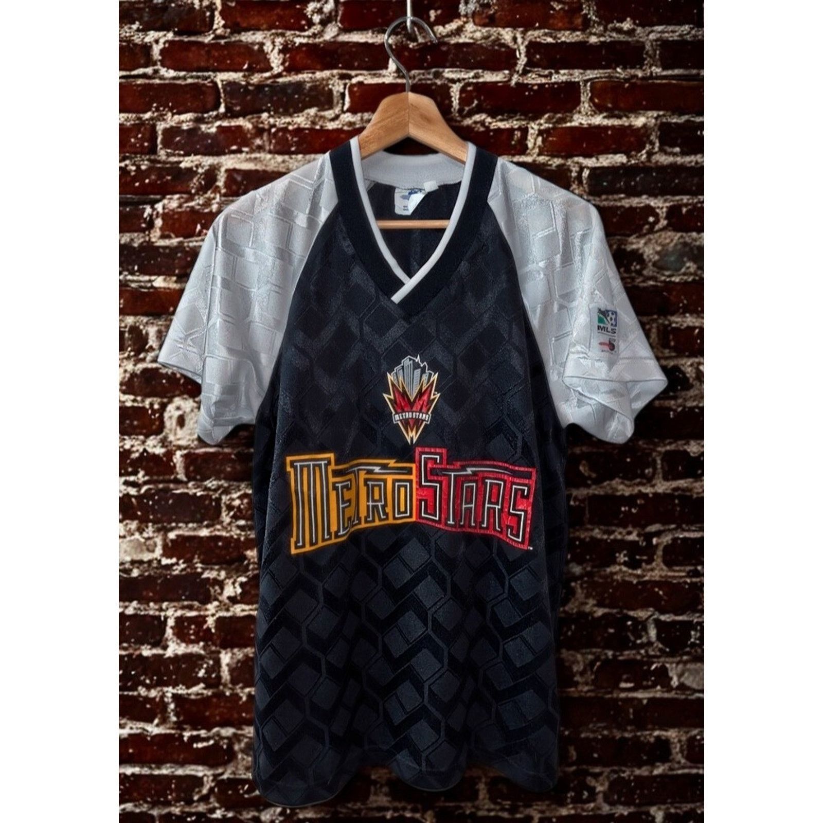 NY/NJ MetroStars MLS Jersey 1996-97 High 5 USA Sz S Inagural