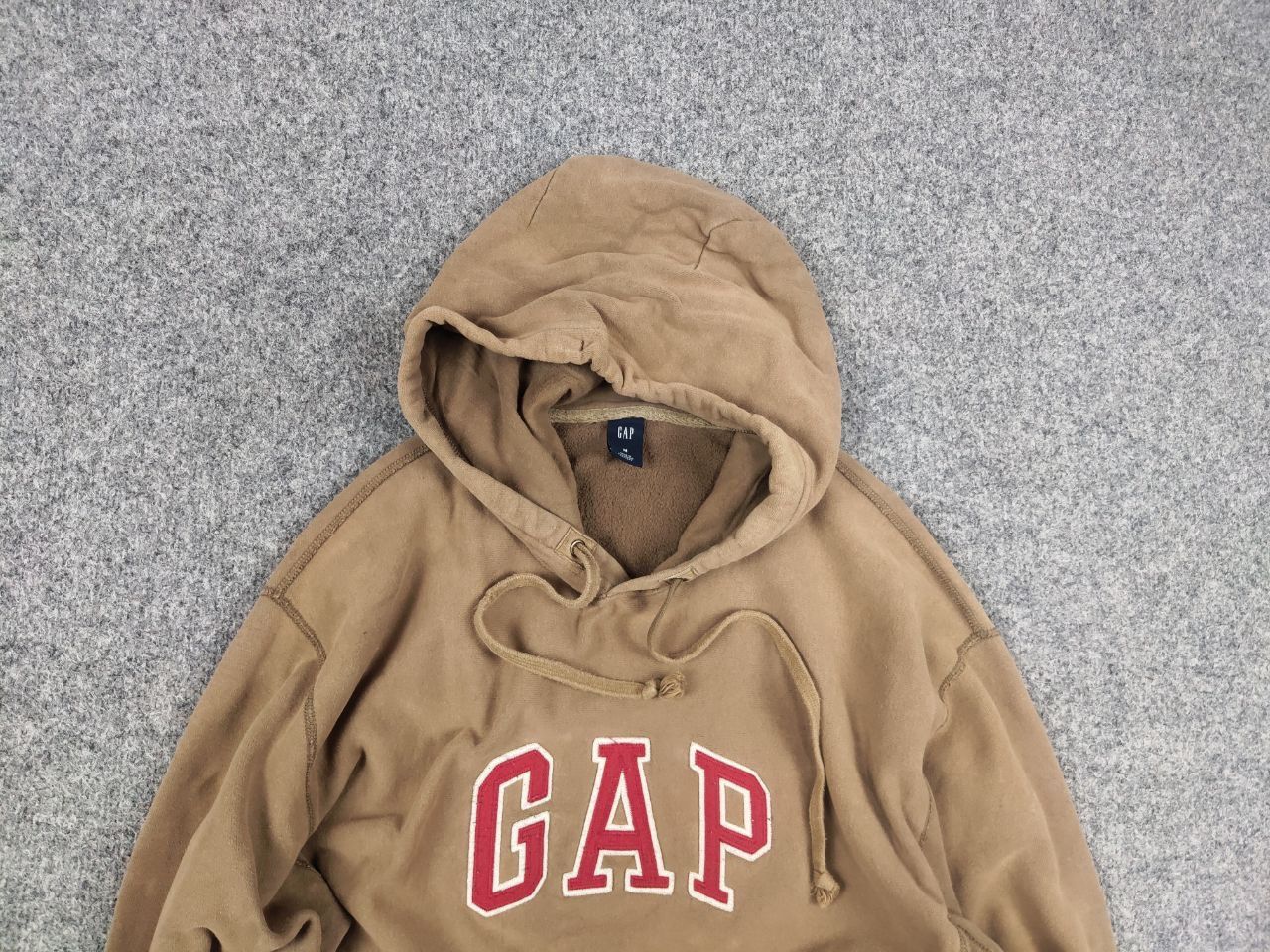 Gap Vintage 90's Gap Perfect Light Brown Faded USA Style Hoodie Size US M / EU 48-50 / 2 - 4 Thumbnail