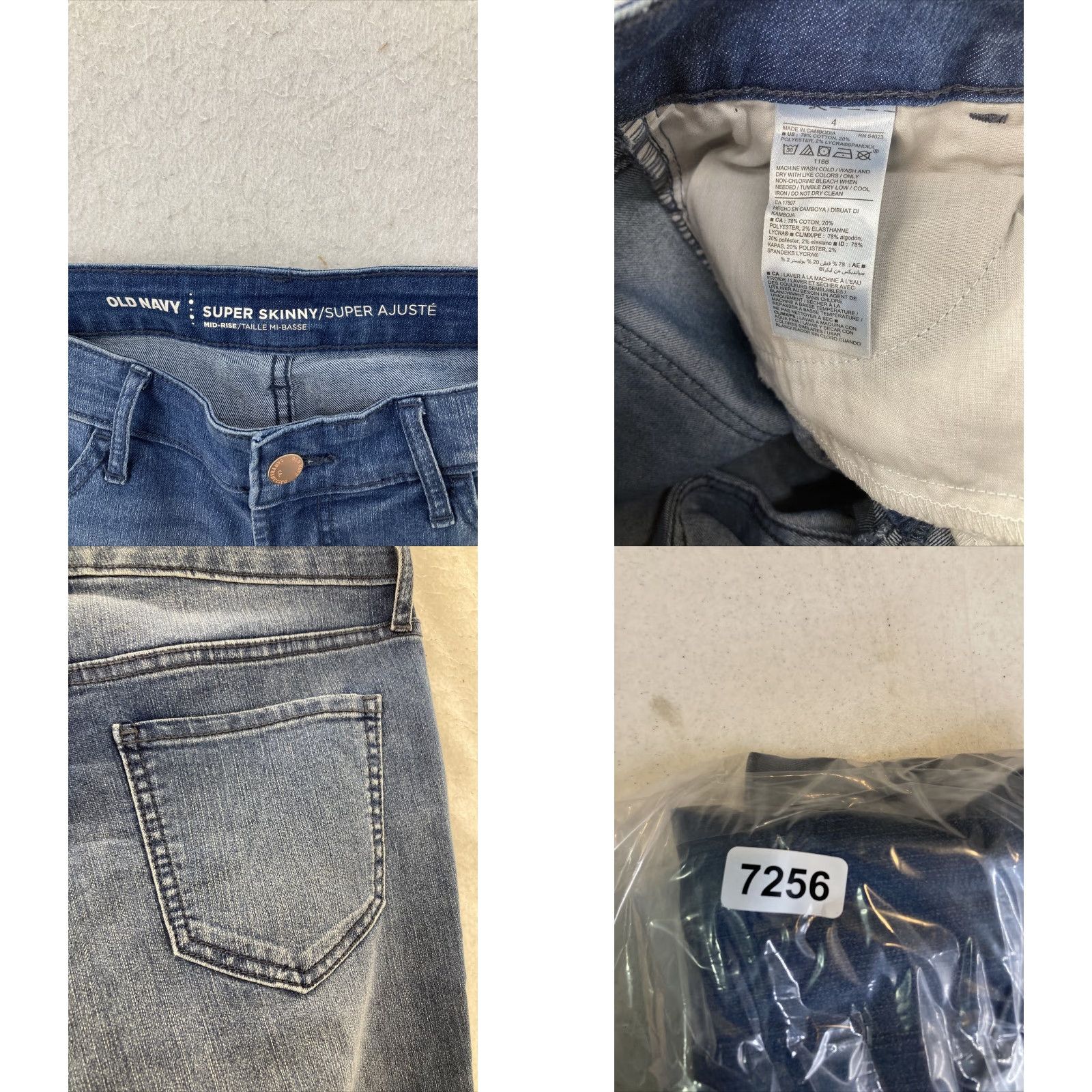 Old Navy Old Navy Jeans - Women Skinny 4 Blue NWT Denim Stretch 5-Pocket Slim RockStar Size 27" / US 4 / IT 40 - 8 Thumbnail