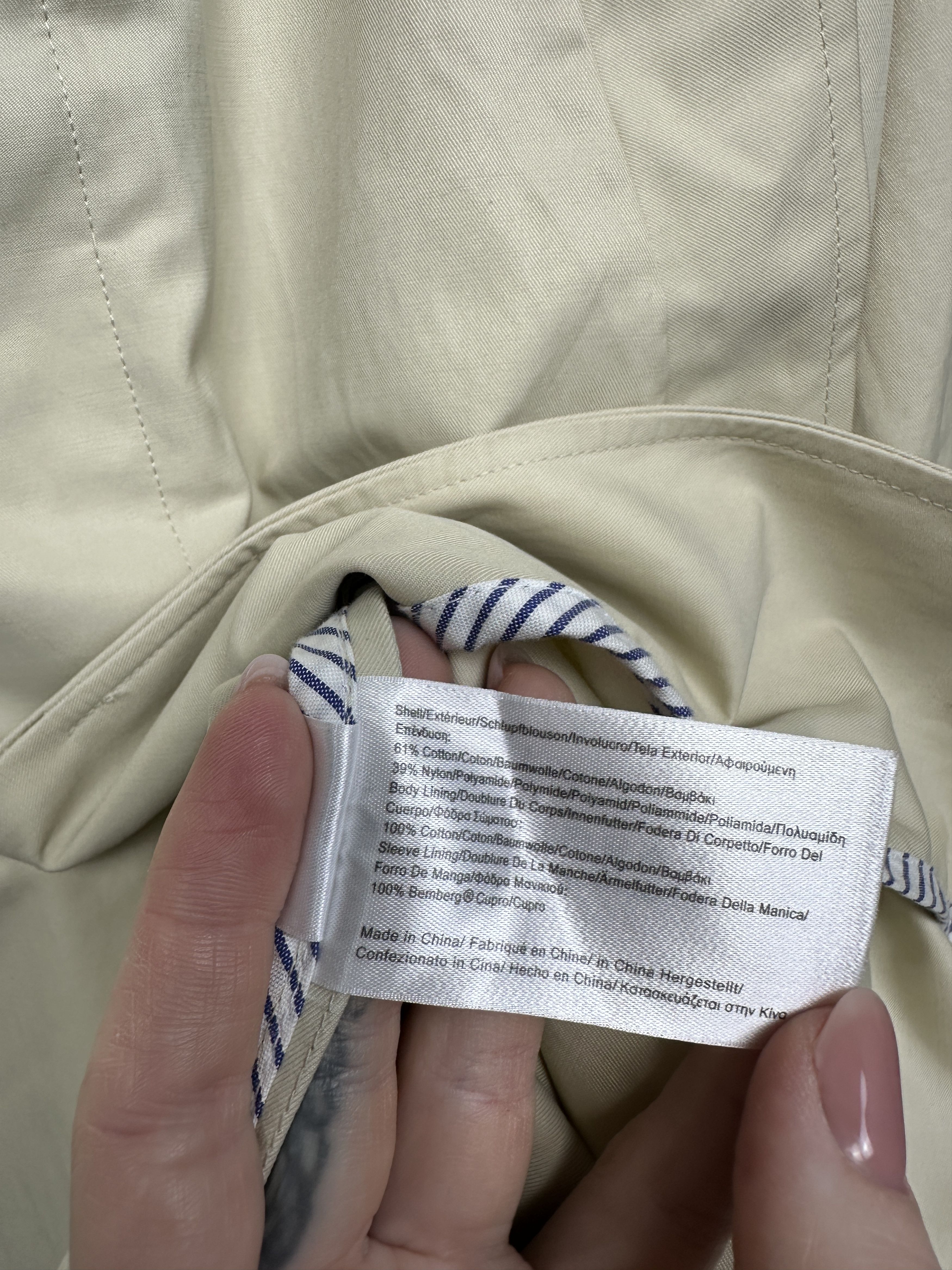 Brooks Brothers Brooks Brothers Mens Nylon-Cotton Trench Coat Jacket Size US M / EU 48-50 / 2 - 7 Thumbnail