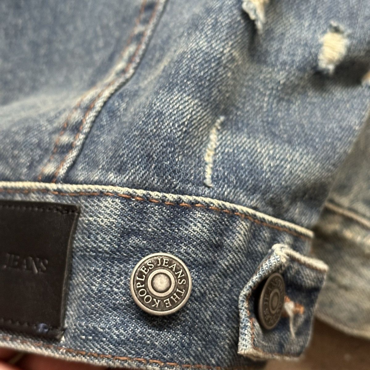 The Kooples The Kooples Distressed Denim Jacket Size US M / EU 48-50 / 2 - 8 Thumbnail