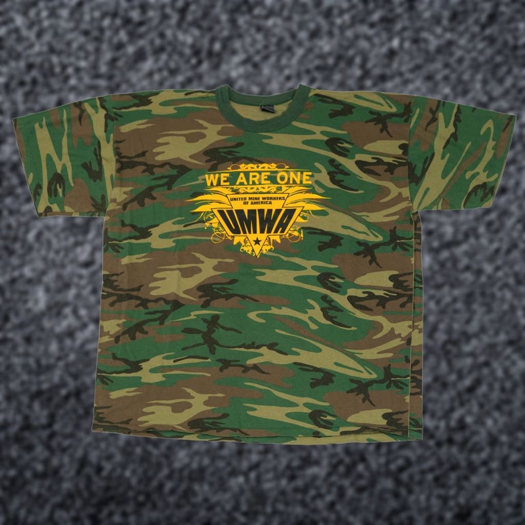 Coal VINTAGE UMWA Shirt Men 3XL Camo United Mine Worker America Coal 80s MADE USA Shirt Mens 3XL Camouflage United States American Union 80s VTG" Size US XXL / EU 58 / 5 - 1 Thumbnail