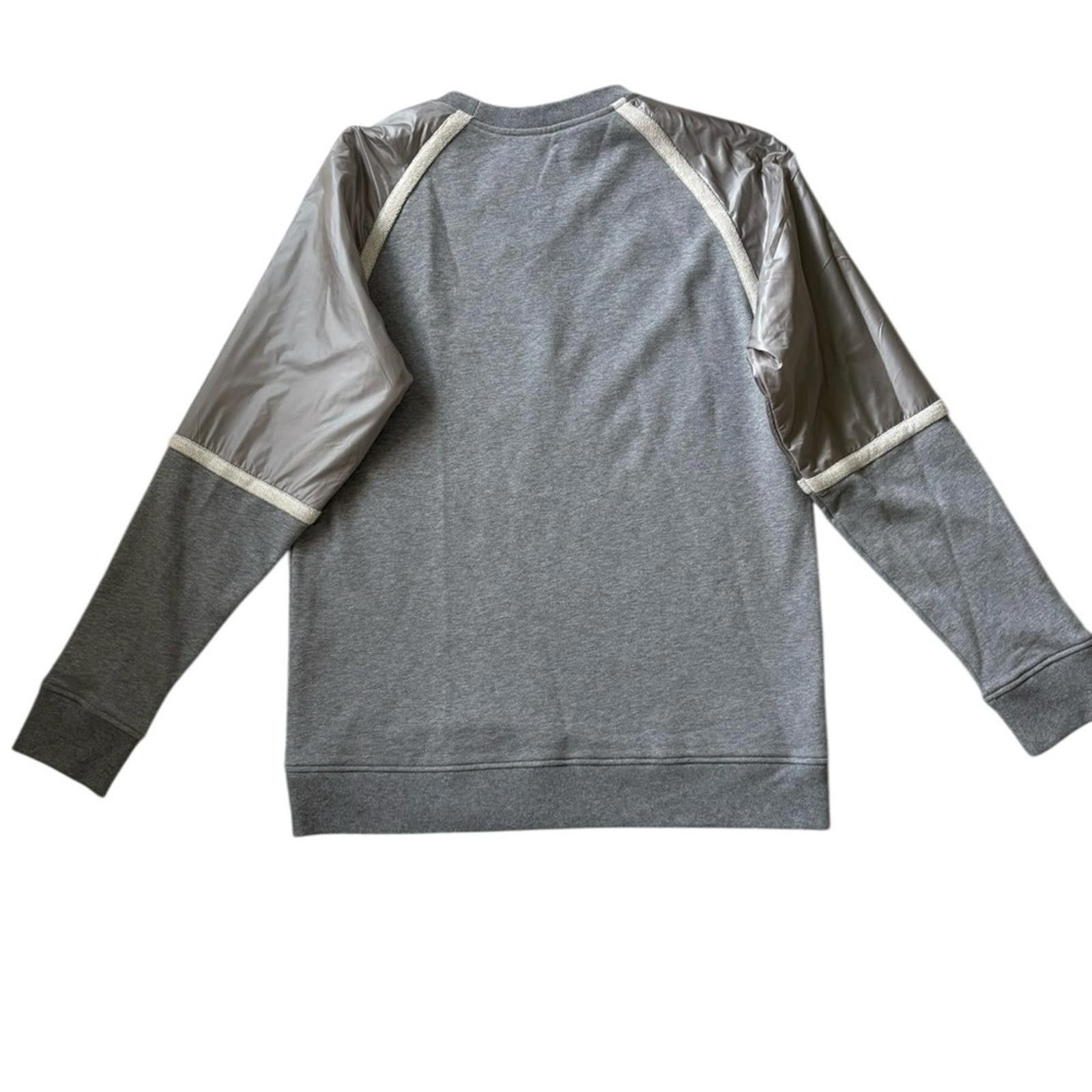 3.1 Phillip Lim 3.1 Phillip Lim Grey Melange Sweatshirt Nylon Combo Sleeves Size US S / EU 44-46 / 1 - 2 Thumbnail