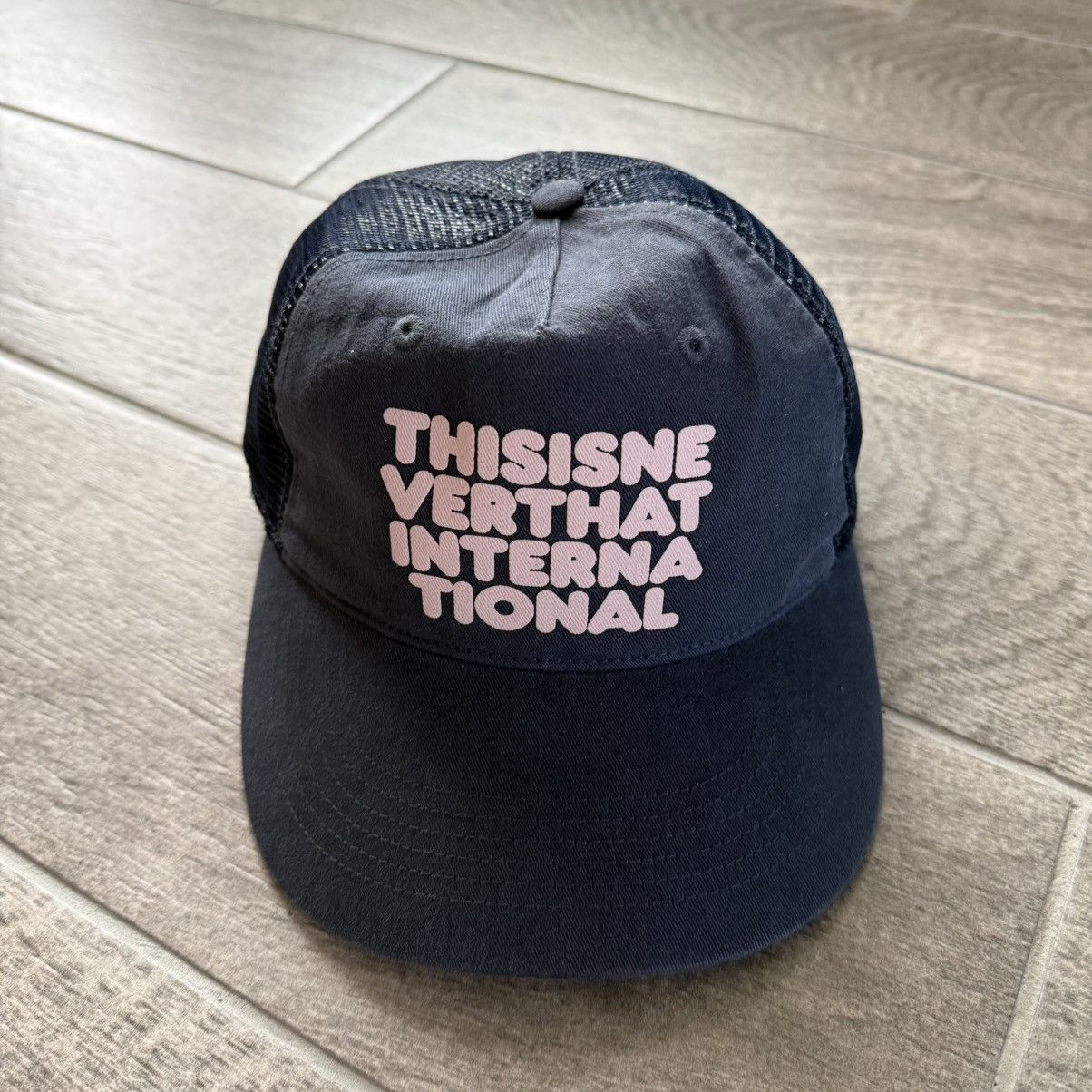 thisisneverthat thisisneverthat navy blue trucker hat Size ONE SIZE - 1 Thumbnail