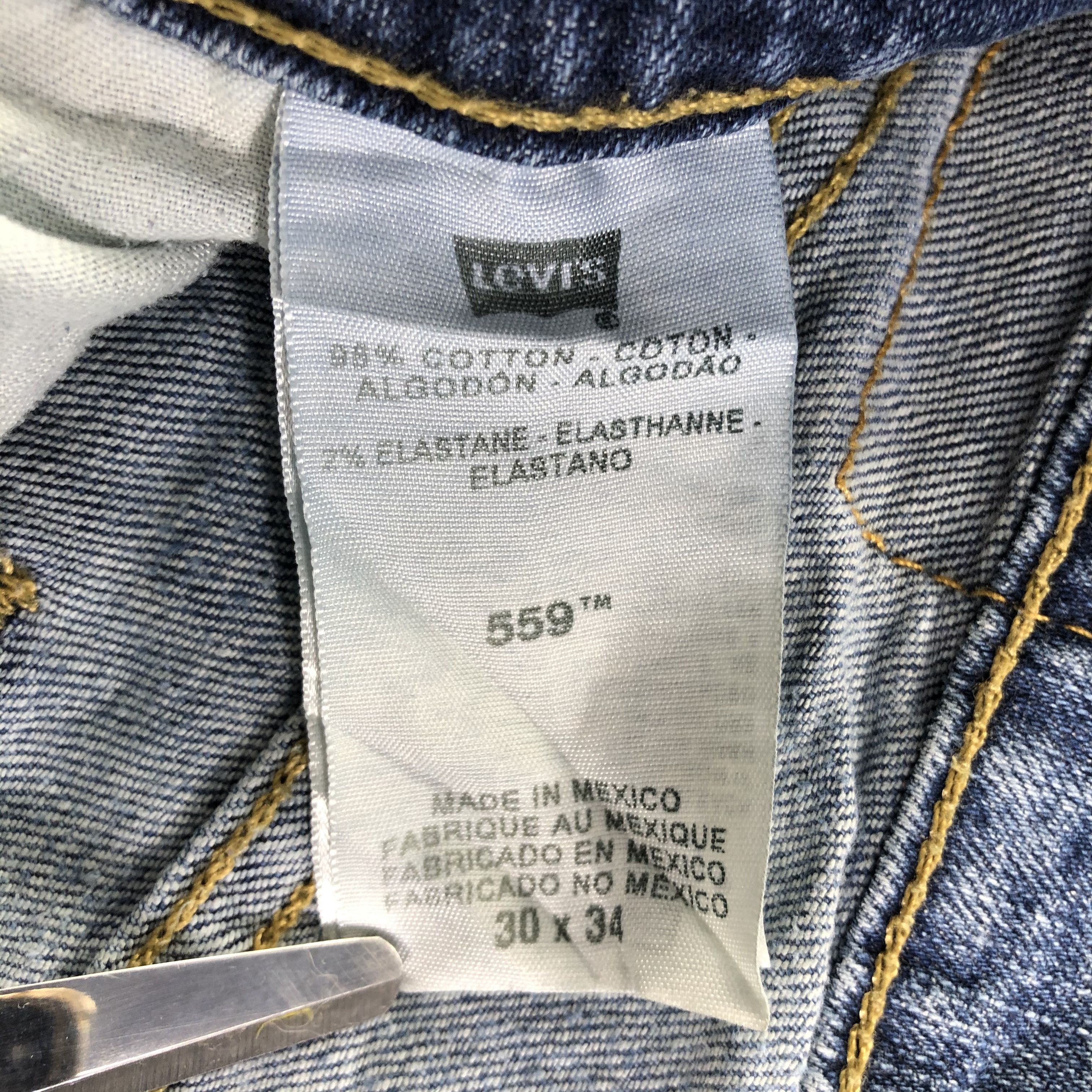 Levi's Vintage Blue Wash Levis 559 Jeans-J3305 Size US 32 / EU 48 - 10 Thumbnail