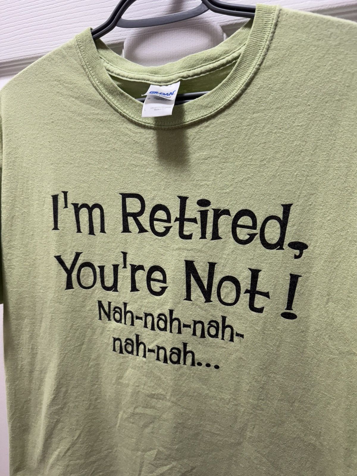 Gildan Gildan I'm Retired You're Not Funny Humor Vintage Shirt Size US L / EU 52-54 / 3 - 2 Thumbnail