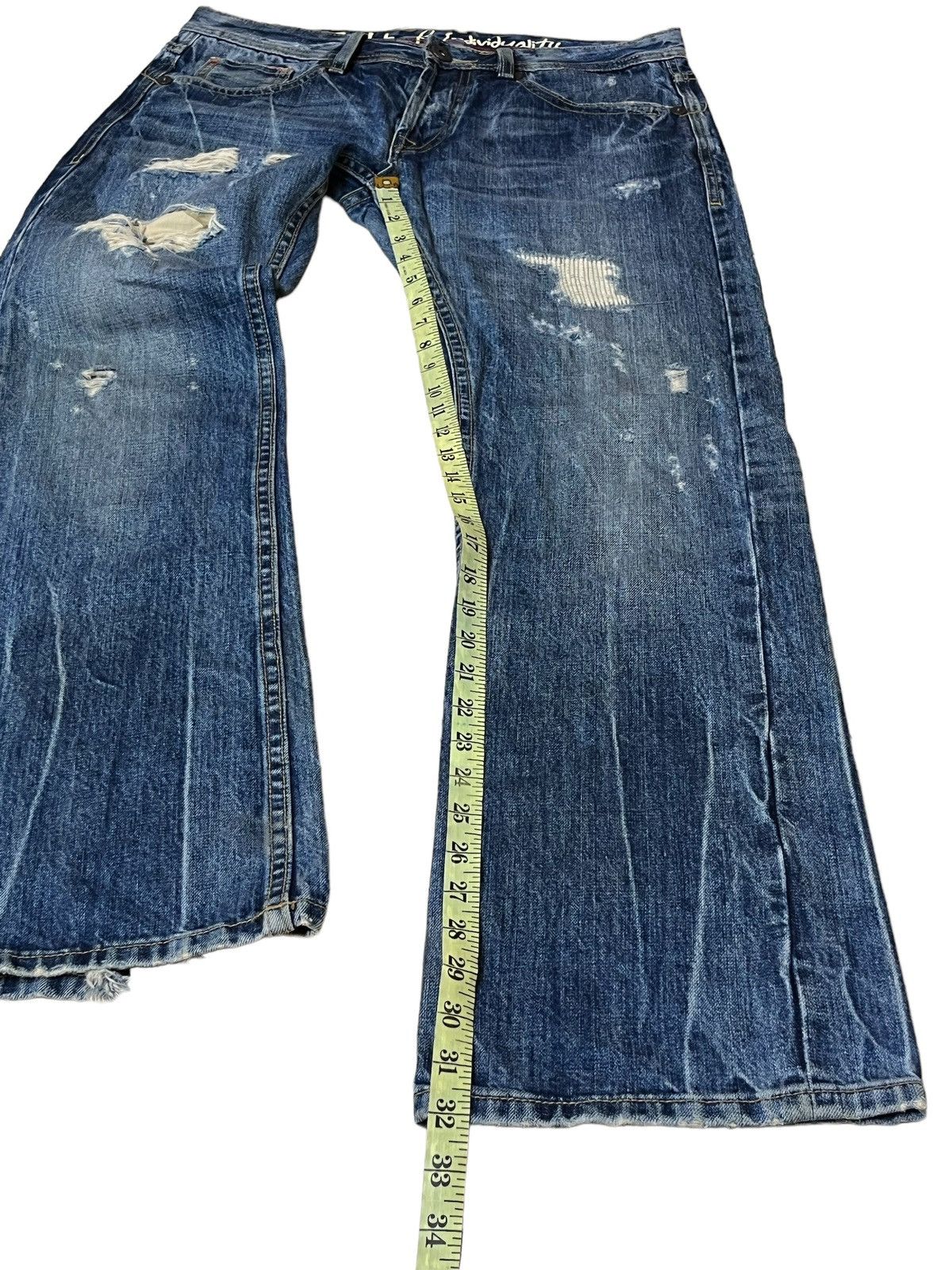 Cult Of Individuality SICK JAPANESE CULT OF INDIVIDUALITY SELVEDGE DISTRESS DENIM Size US 34 / EU 50 - 19 Thumbnail