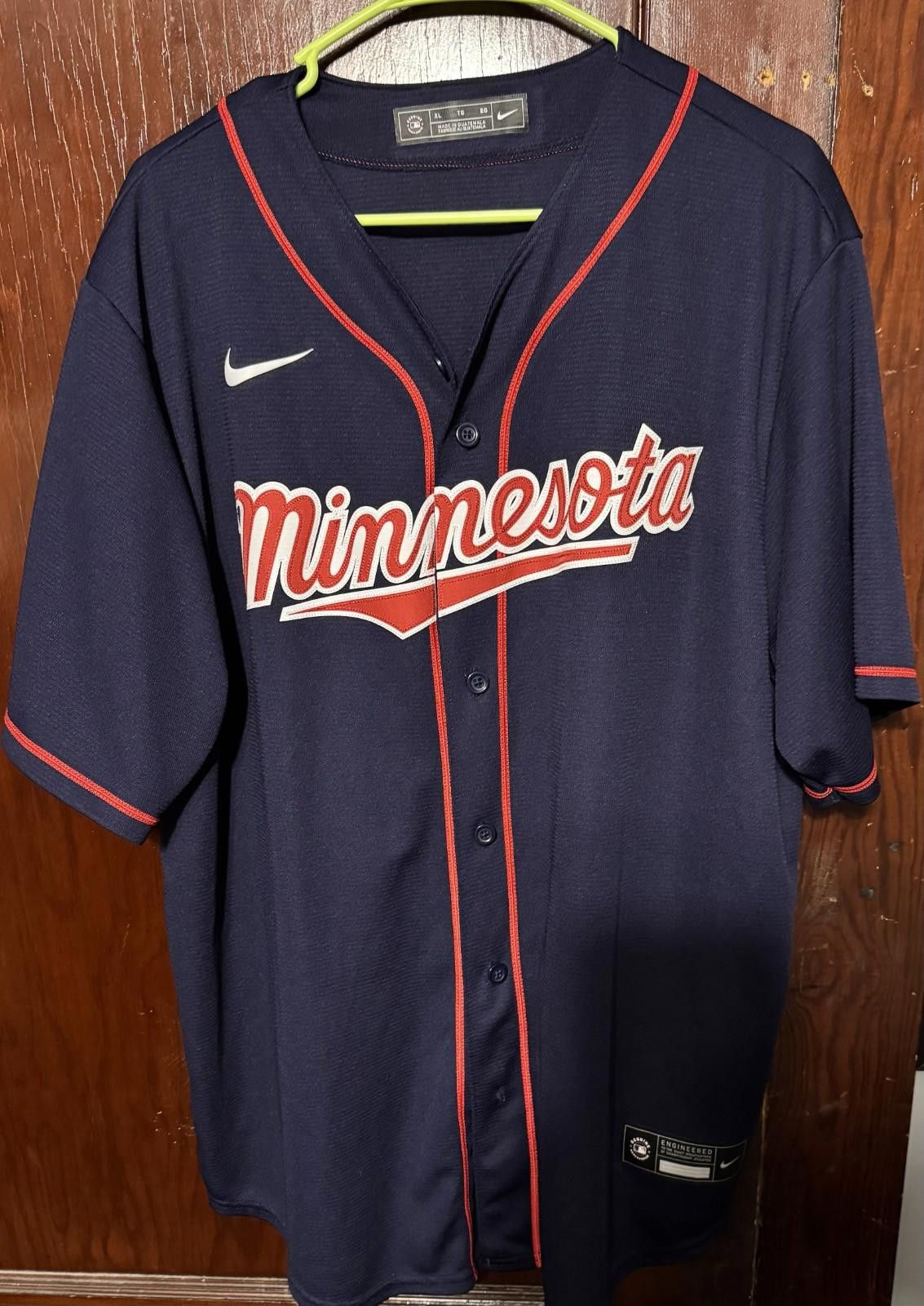 Nike Minnesota Twins Vintage Nike Jersey Blue Men's Size XL Size ONE SIZE - 1 Thumbnail