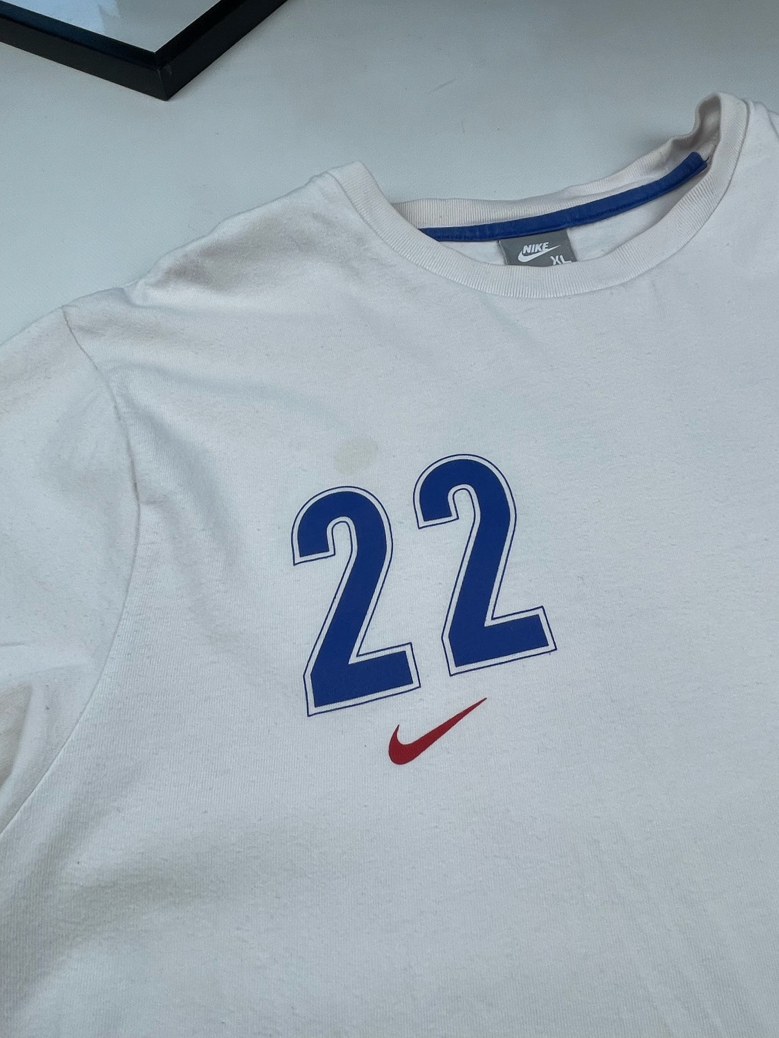 Nike vintage soccer t-shirt Nike France ribery Size US XL / EU 56 / 4 - 4 Thumbnail