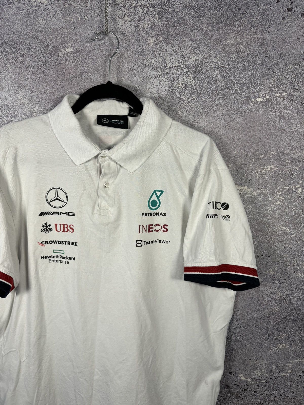 Formula 1 × Mercedes-Benz × Vintage Petronas Mercedes-Benz AMG F-1 Polos Formula 1 Team 2XL sz Size US XXL / EU 58 / 5 - 2 Thumbnail