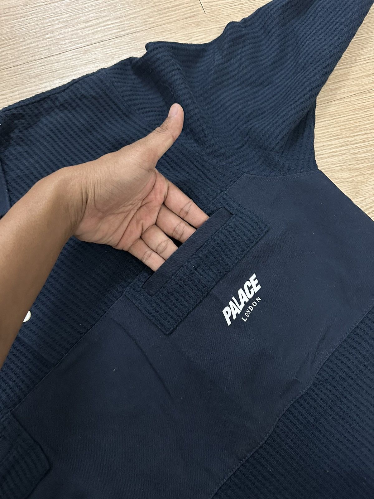 Palace Rare And Beautiful Palace Waffle On Polo Shirt Size US L / EU 52-54 / 3 - 10 Thumbnail