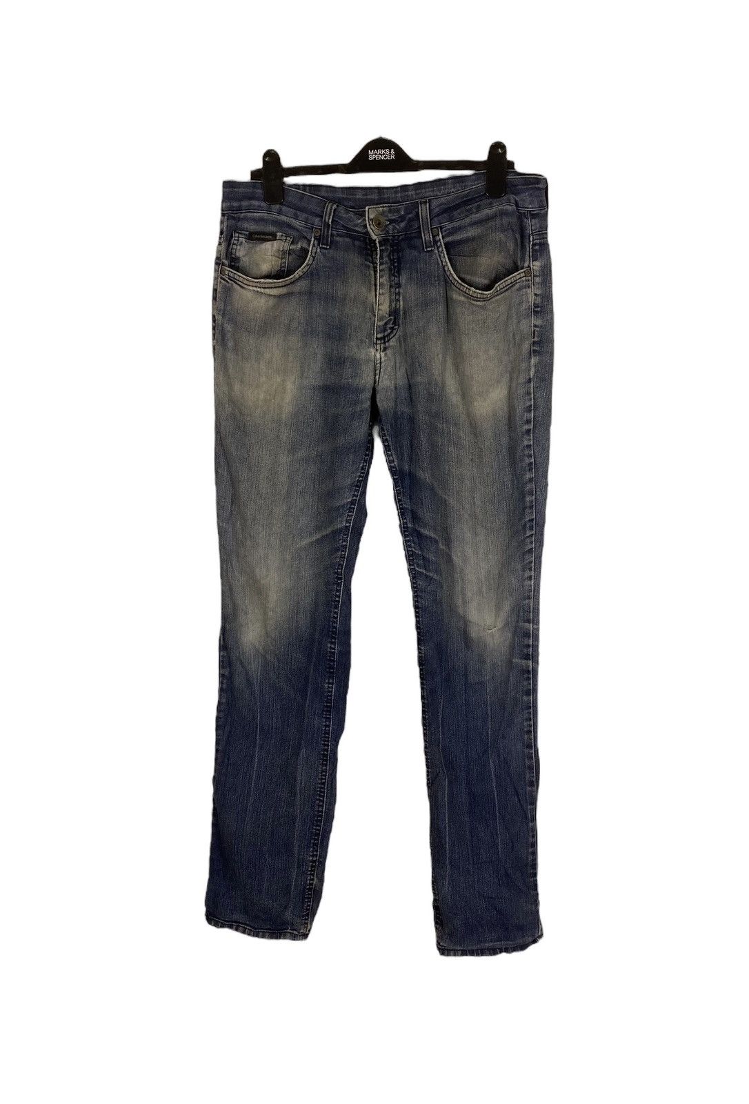 Calvin Klein Vintage Calvin Klien Distressed Jeans Size US 35 - 1 Thumbnail