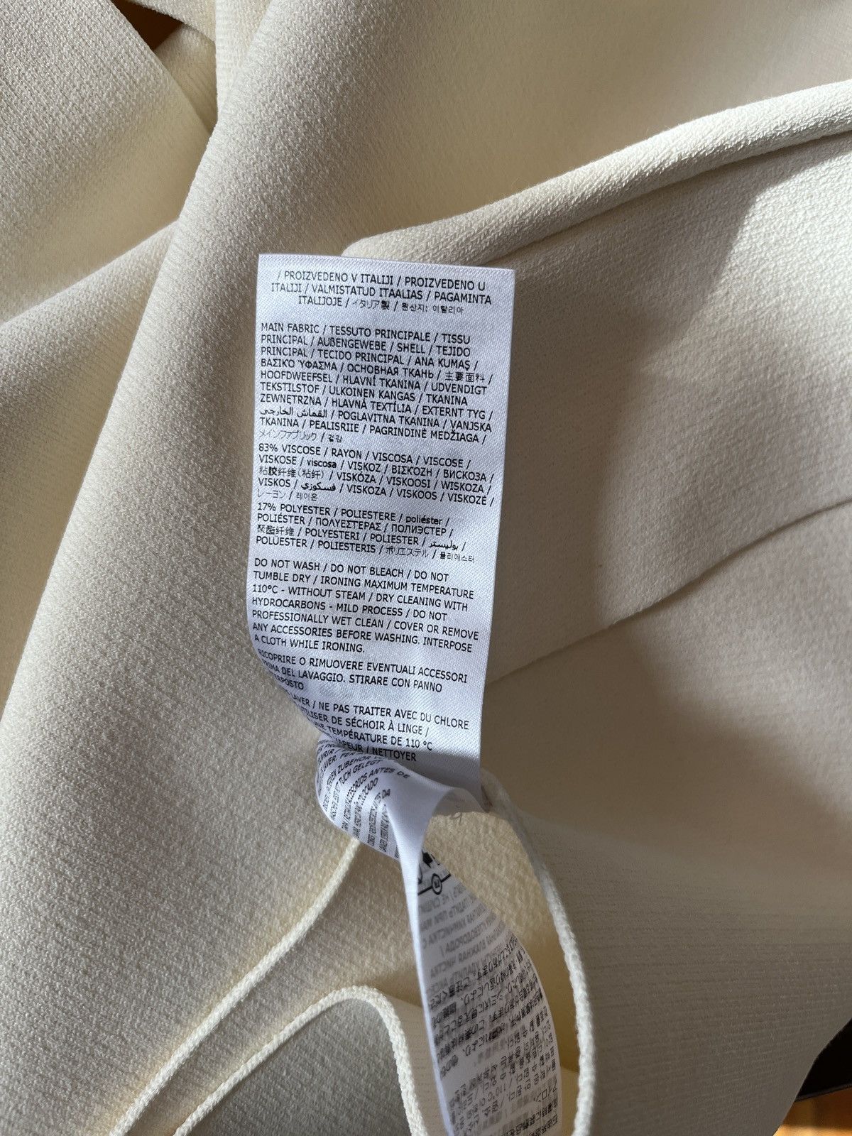 Jil Sander Cream knit pencil skirt Size 26" / US 2 / IT 38 - 4 Thumbnail