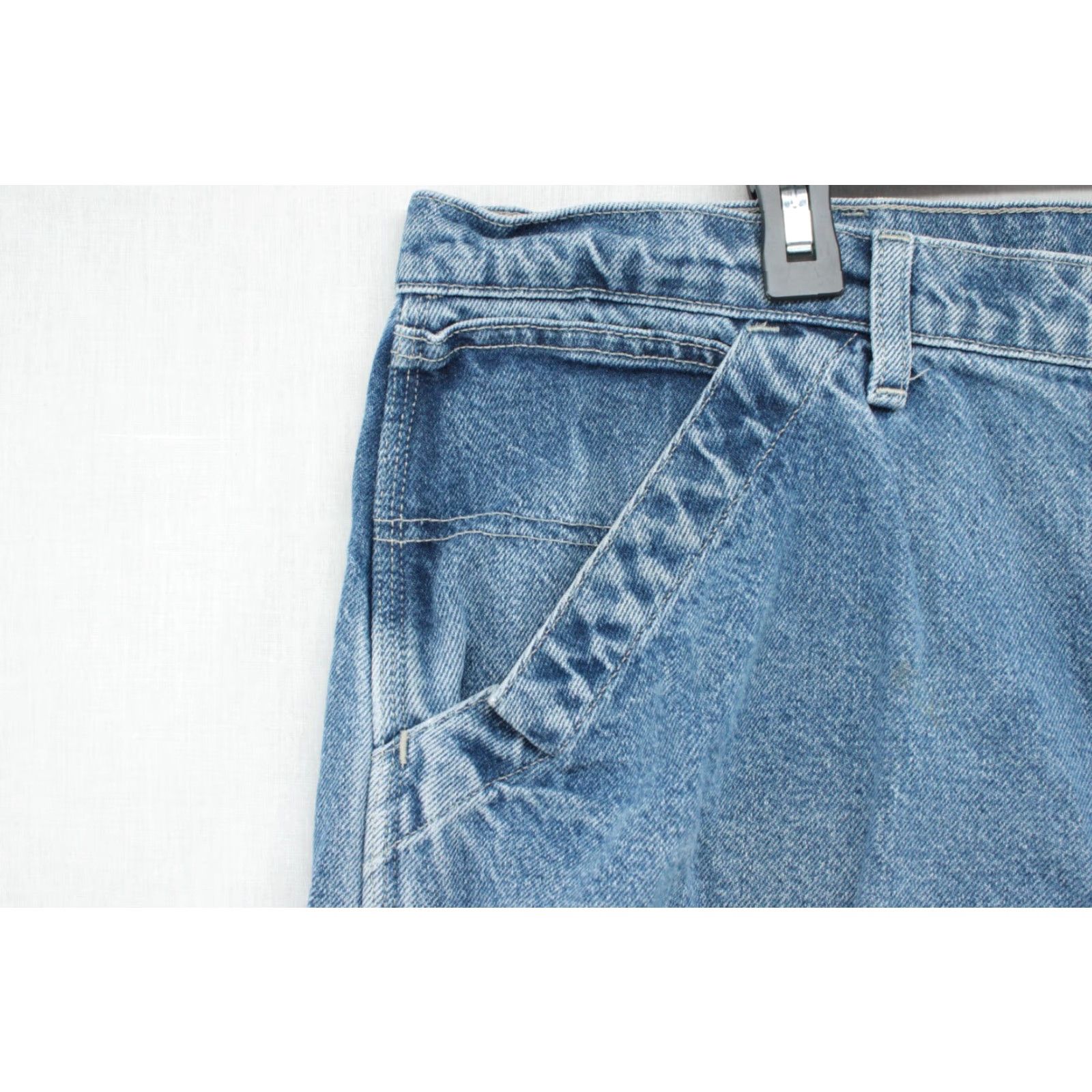 Ralph Lauren VINTAGE Ralph Lauren Polo Jeans Co. Denim Carpenter Shorts Mens 40 Baggy 90s Y2K Blue Denim Shorts Size US L / EU 52-54 / 3 - 2 Thumbnail