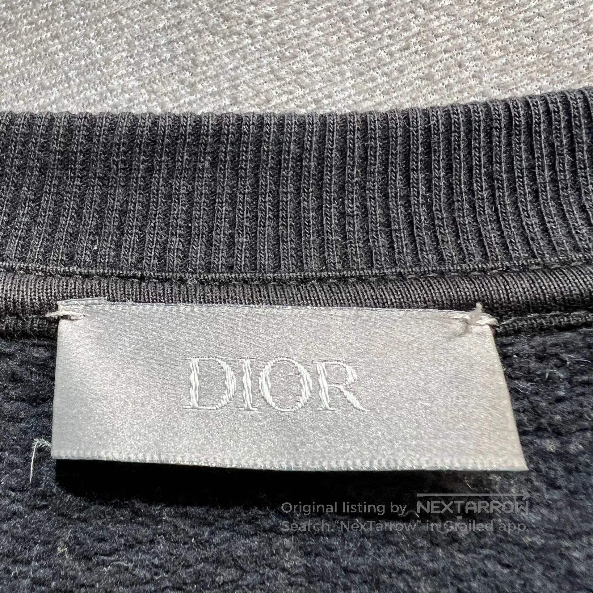 Dior Dior Black Washed Vintage Slogan Logo Sweatshirt. Size US M / EU 48-50 / 2 - 5 Thumbnail