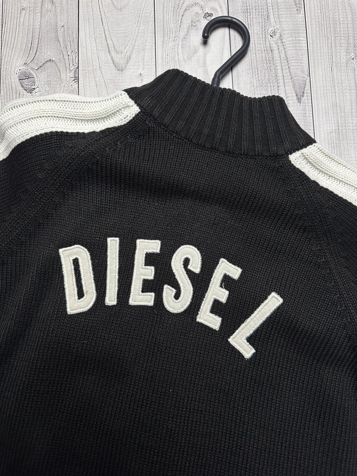 Diesel × Vintage Vintage Diesel sweater knitted size L big logo 79 Size US L / EU 52-54 / 3 - 8 Thumbnail