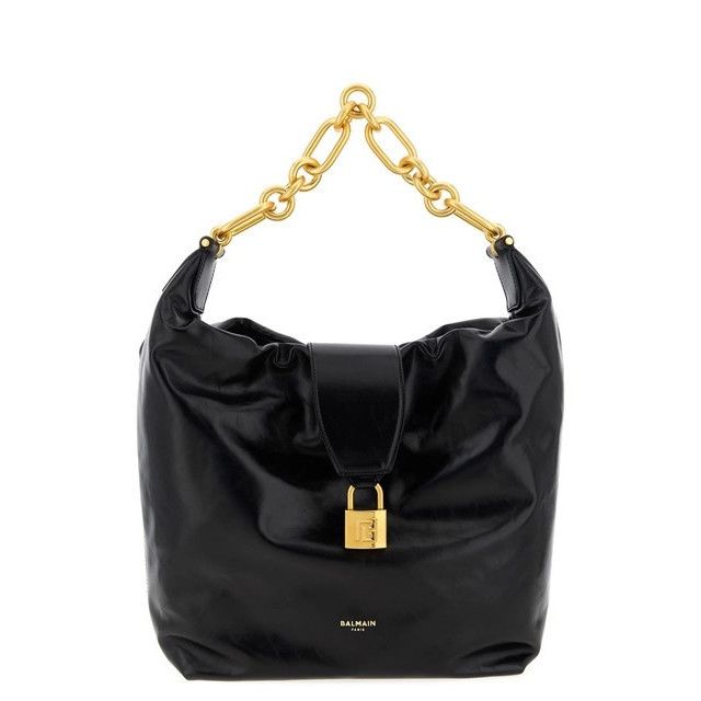 Balmain BALMAIN Sync Small Black Hobo Leather Bag New Size ONE SIZE - 1 Thumbnail