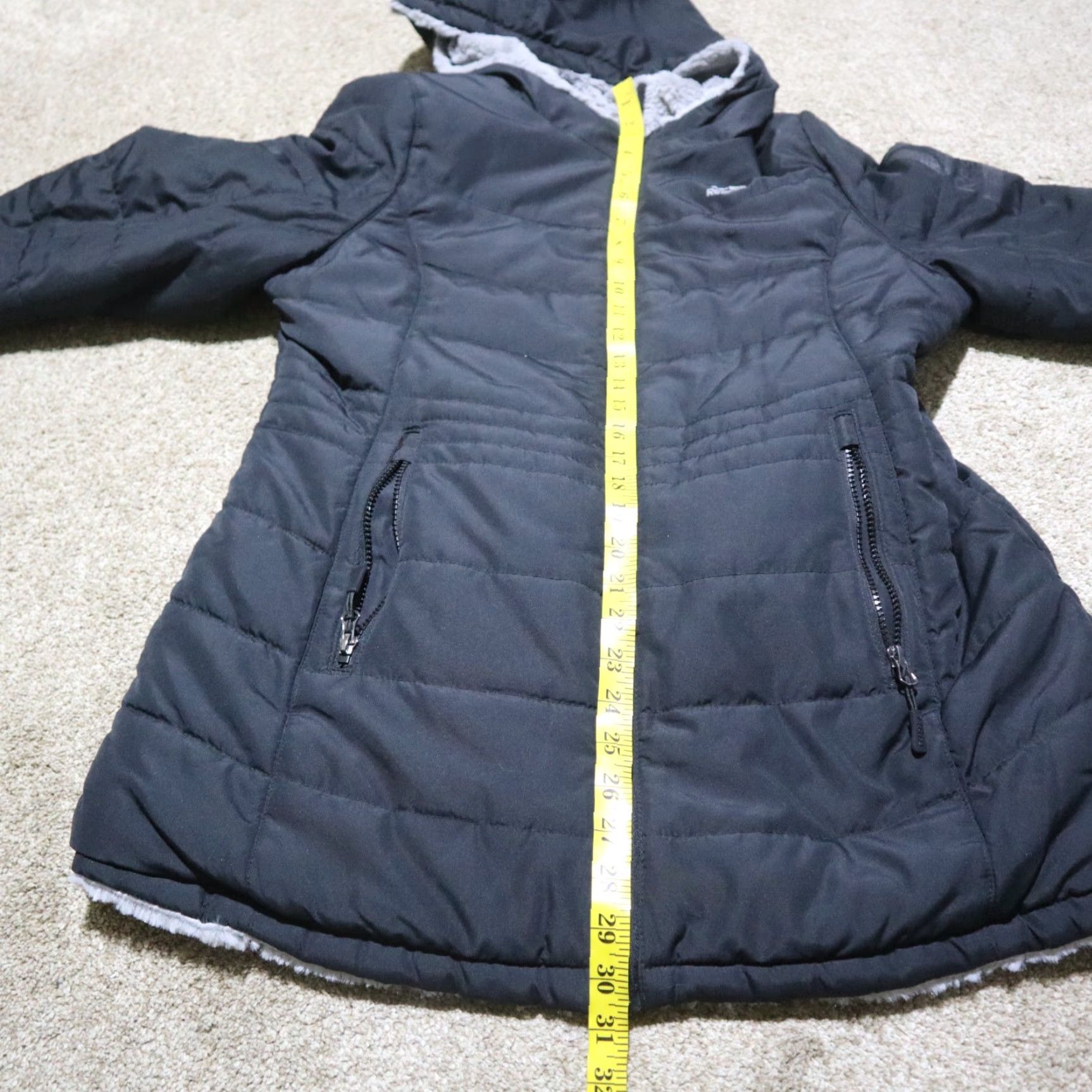 Reebok Reebok Jacket Women L Black Zip Hooded Windbreaker L Flax Fur Front Front Zip 100% Polyester Activewear 90s? Size L / US 10 / IT 46 - 7 Thumbnail