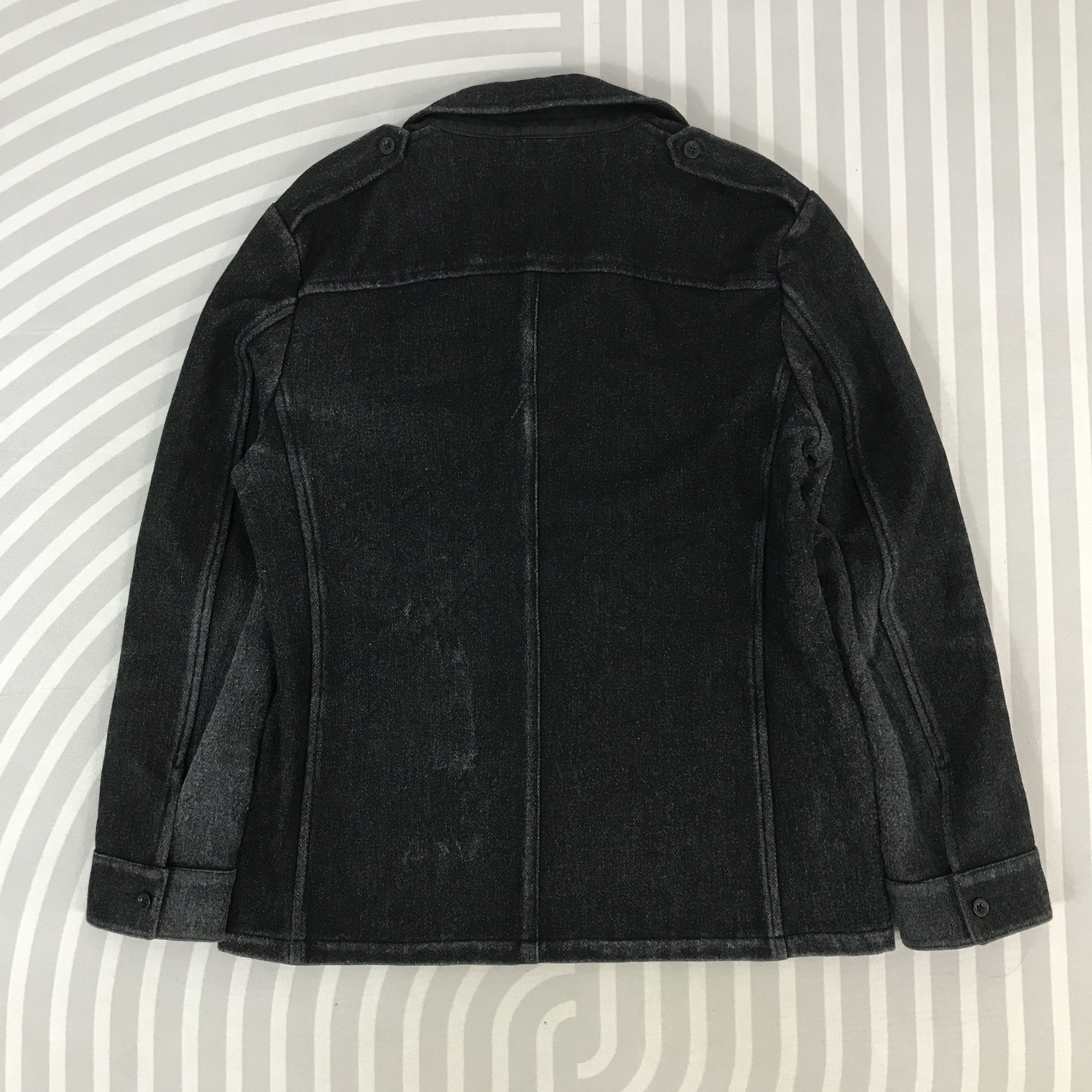 Tommy Hilfiger Vintage Hilfiger Wool Workers black button Jacket Size US M / EU 48-50 / 2 - 3 Thumbnail