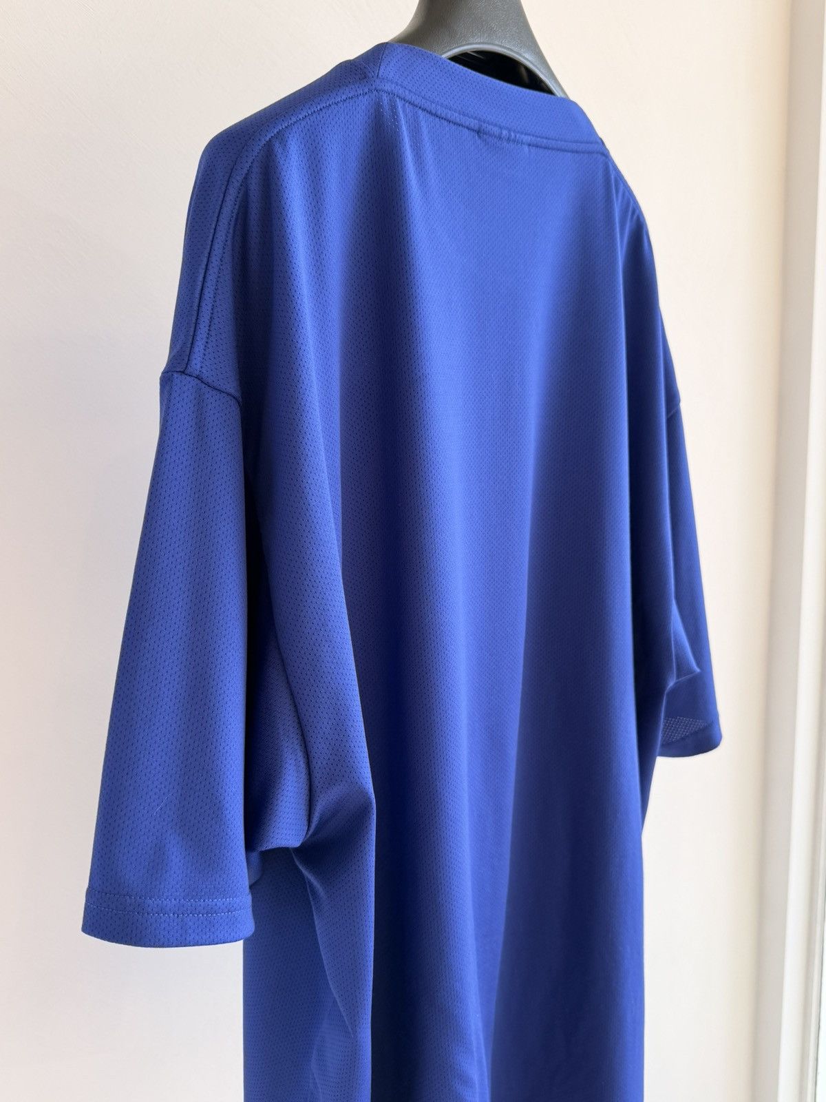 Balenciaga Balenciaga Long Sleeve Technical Mesh Swim Tee Blue Size M Size US M / EU 48-50 / 2 - 8 Thumbnail