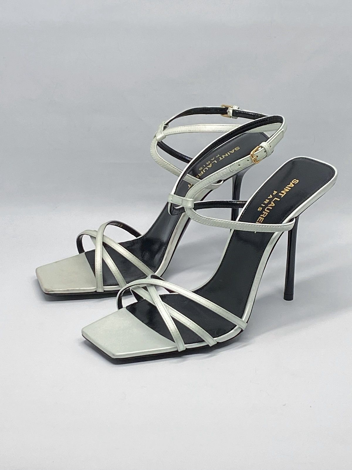 Yves Saint Laurent Saint Laurent Nuit 105mm high-heeled sandals size 37.5 Size US 7.5 / IT 37.5 - 6 Thumbnail