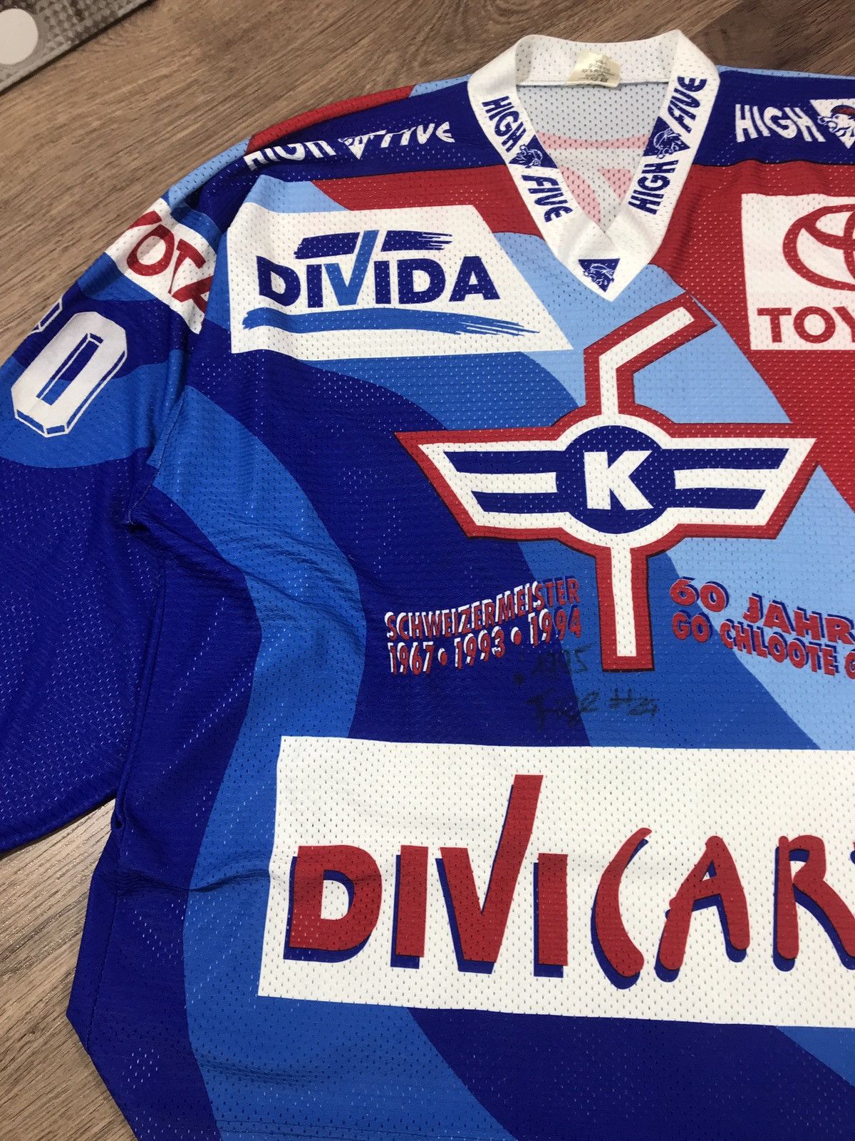 NHL EHC KLOTEN Hockey Jersey 1990/1995 Shirt #20 Reto Pavoni Size US XL / EU 56 / 4 - 2 Thumbnail