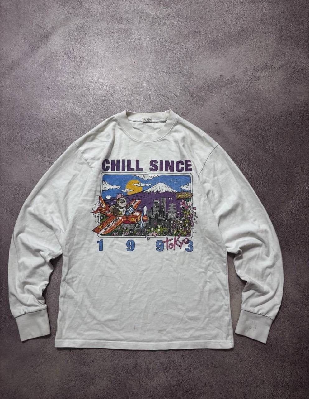 Vintage Vintage Japanese Brand Tokyo 1993 distressed sweatshirt Size US L / EU 52-54 / 3 - 1 Thumbnail