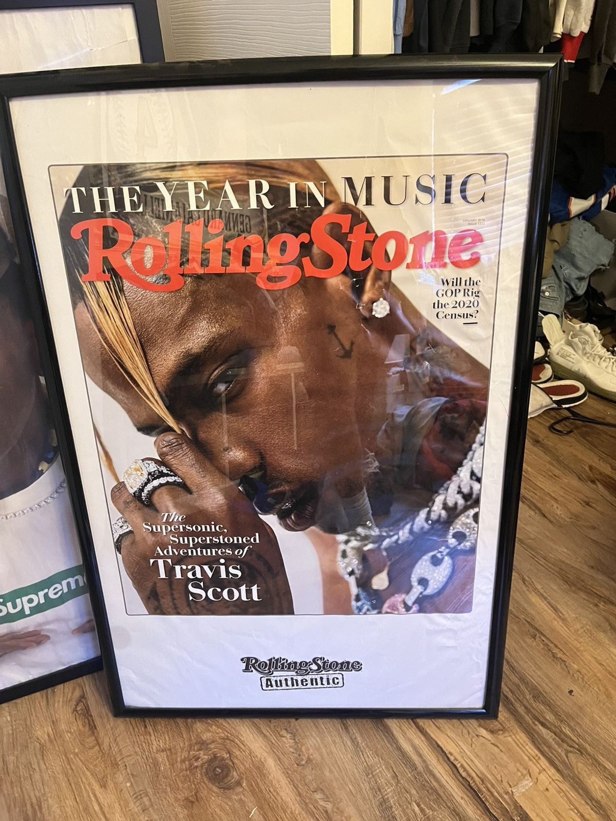 Travis Scott Travis scott x rolling stones poster framed Size ONE SIZE - 1 Thumbnail
