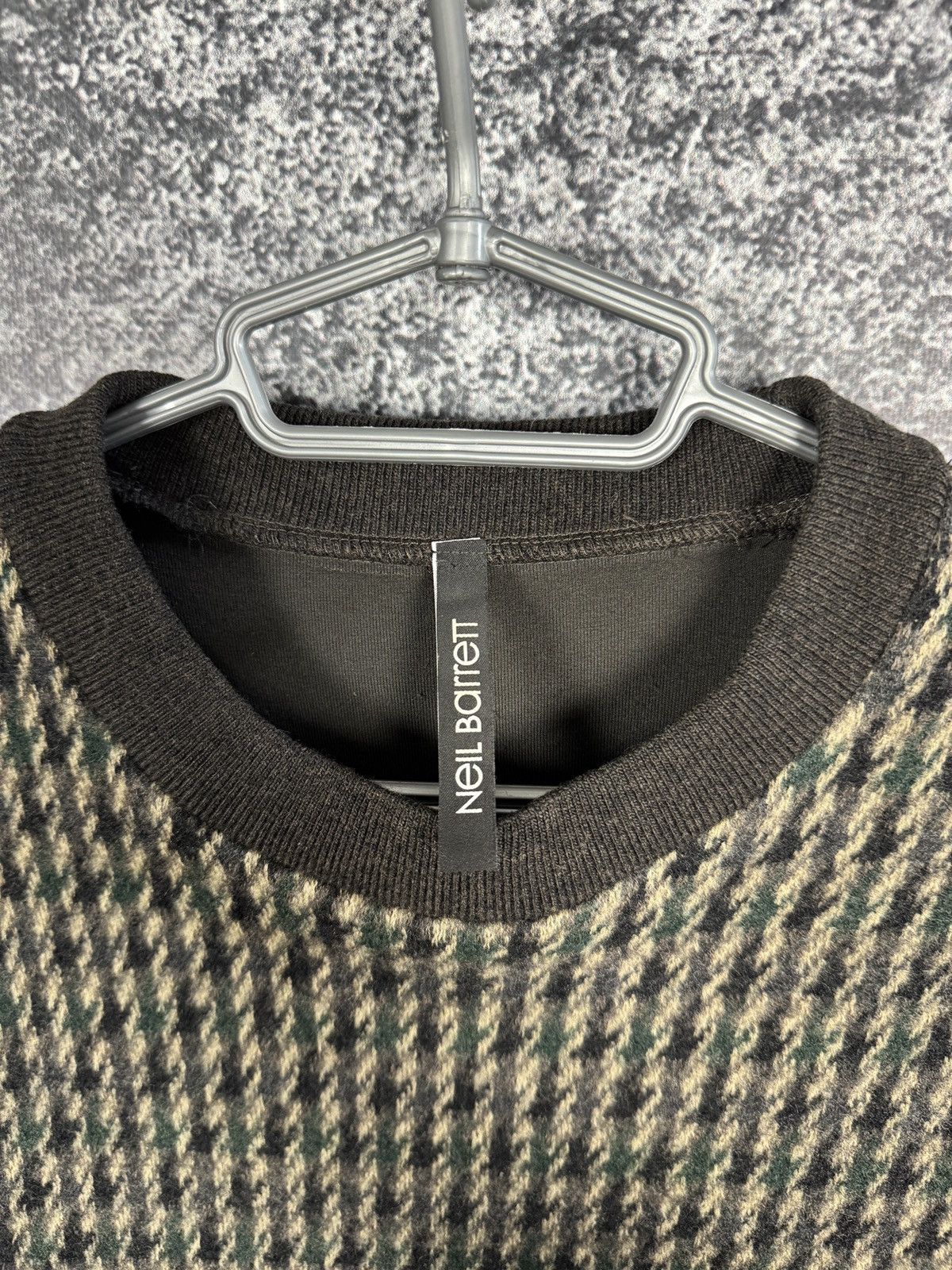 Neil Barrett Men’s Neil Barrett Tweed Panel Sweater Pullover Size M Size US M / EU 48-50 / 2 - 6 Thumbnail
