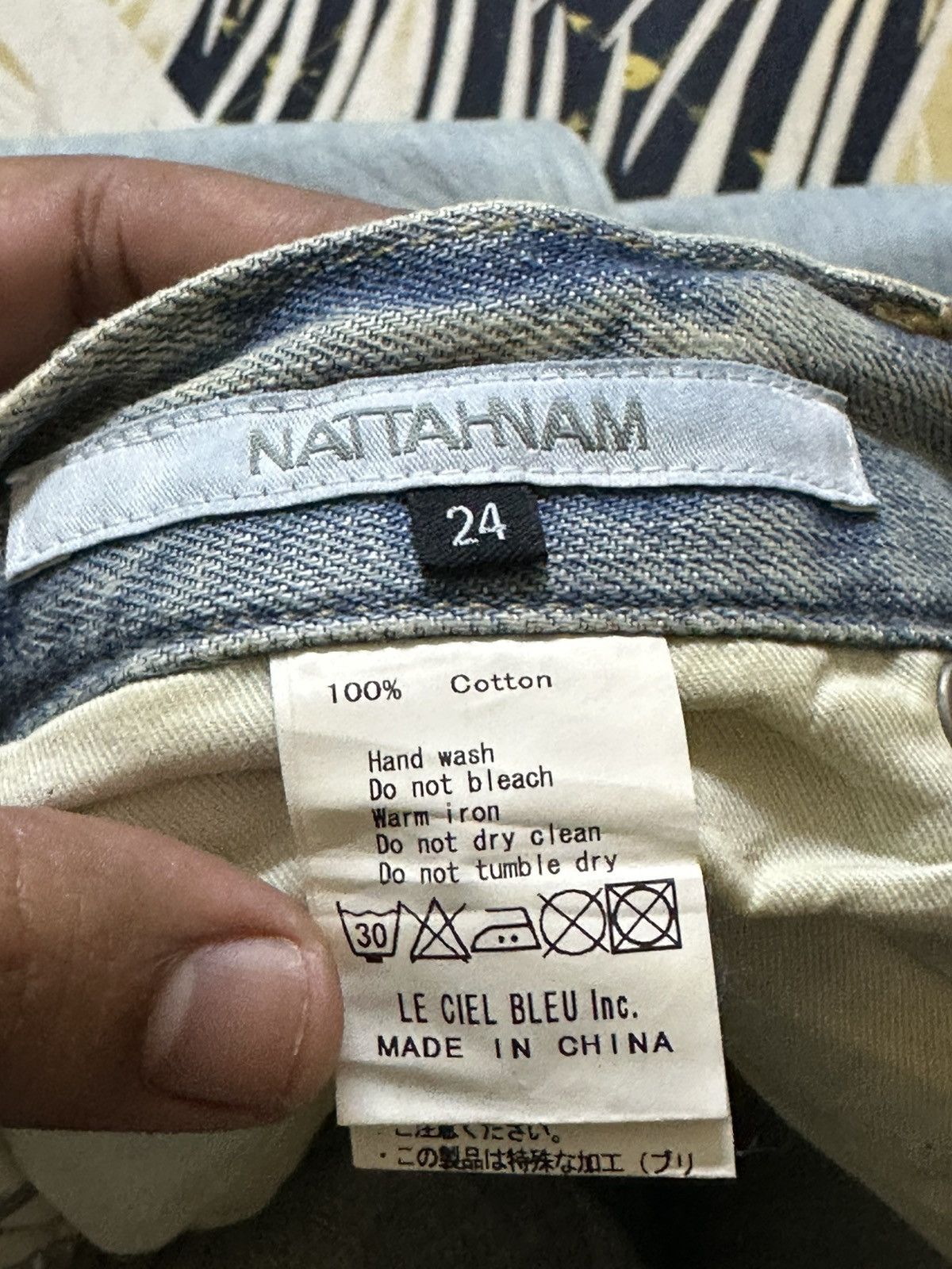 Natasha Zinko Vintage Nattahnam Mudwash Ripped Distressed Denim Size US 30 / EU 46 - 6 Thumbnail