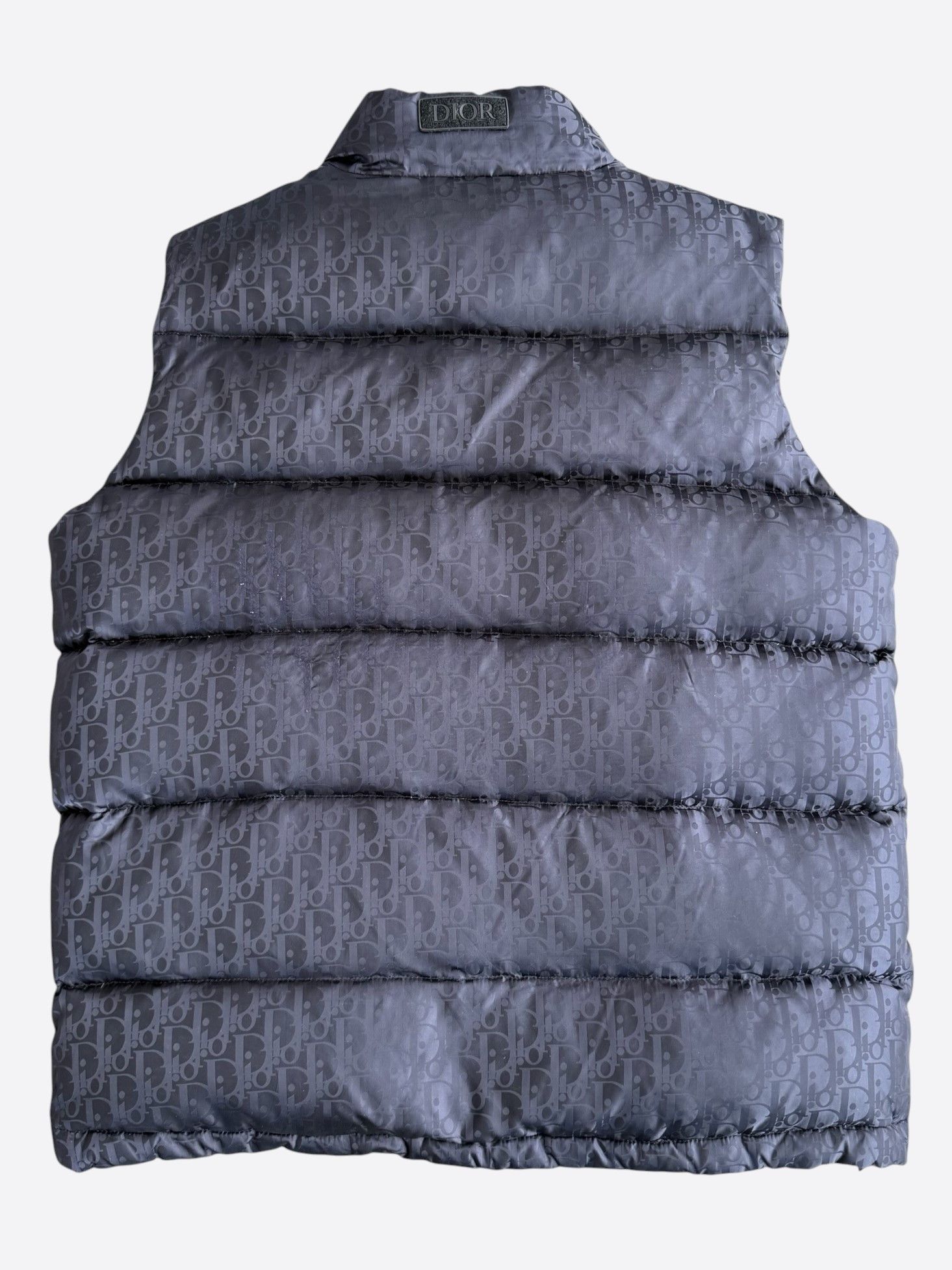 Dior Dior Navy Oblique Puffer Vest Size US XXL / EU 58 / 5 - 2 Thumbnail