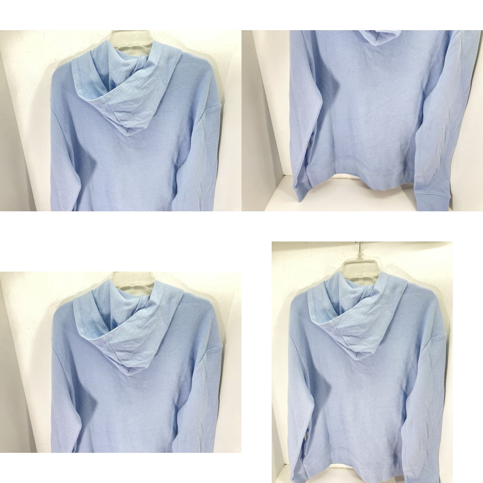 Gap VINTAGE Gap Waffle Henley Hoodie Shirt Men Large Blue Long Sleeve Pullover NWT Size US L / EU 52-54 / 3 - 8 Thumbnail