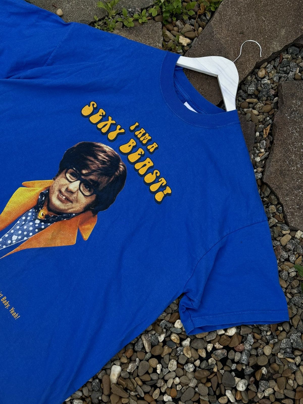 Vintage 2002 Ostin Powers I Am Sexy Beast Vintage Blue t-shirt Size US XL / EU 56 / 4 - 3 Thumbnail