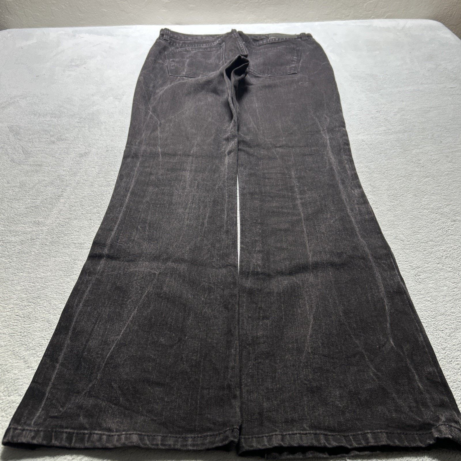 Lauren Ralph Lauren Polo Ralph Dojo Baggy Jeans Women 6 31x32 Wide Flare Black Size 28" / US 6 / IT 42 - 1 Thumbnail