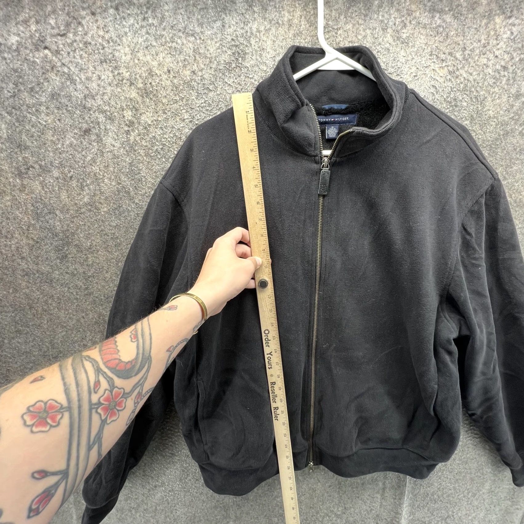 Tommy Hilfiger Tommy Hilfiger Jacket Mens Medium Black Fleece Lined Bomber Full Zip Casual Size US M / EU 48-50 / 2 - 6 Thumbnail