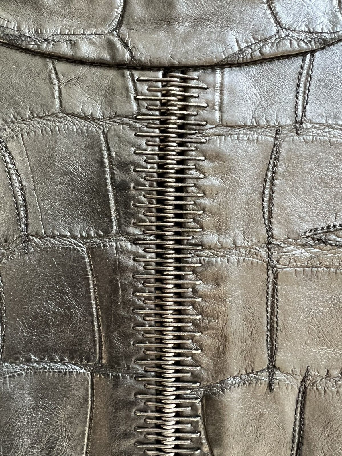 Isaac Sellam Experience black alligator jacket