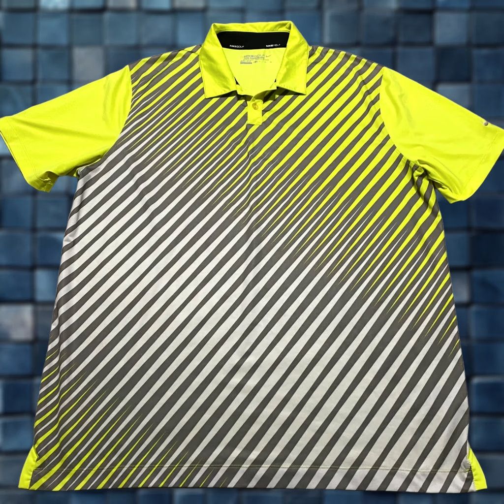 Nike Nike Golf Polo Shirt Mens XL Striped Dri-Fit Multicolor Short Sleeve Tour Performance Size US XL / EU 56 / 4 - 1 Thumbnail