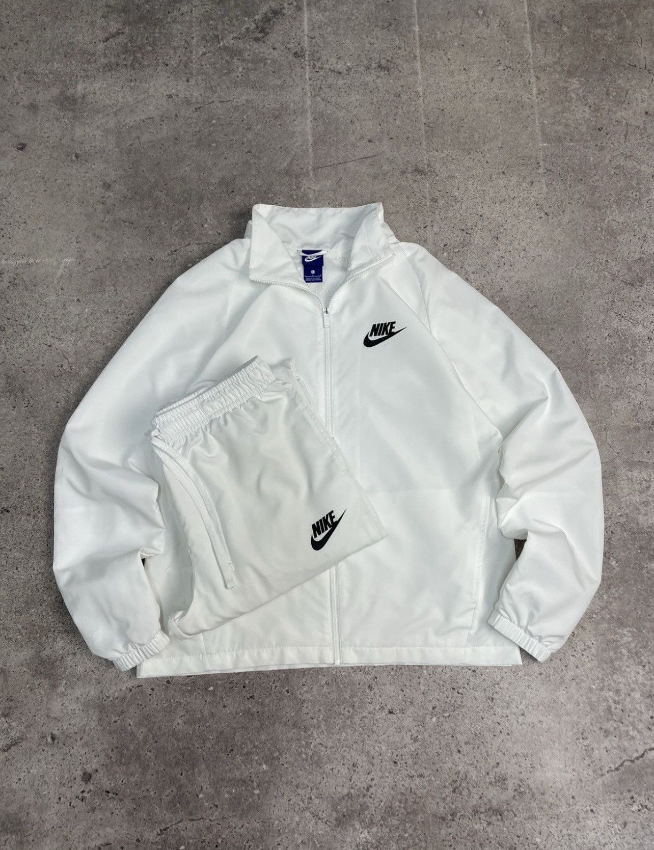 Nike Vintage Nike Tracksuit Nylon Jacket Pants Set Y2K Drill 00s Size 52R - 2 Thumbnail