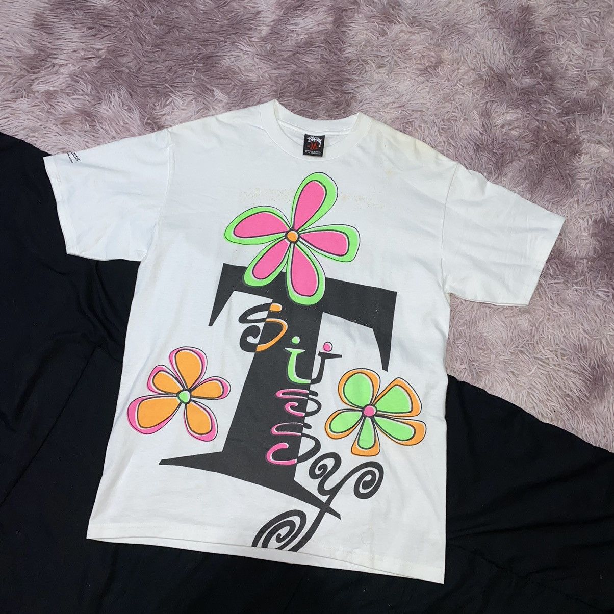 Stussy × Vintage Stussy x Hectic Exlusive Flowers Size US M / EU 48-50 / 2 - 1 Thumbnail