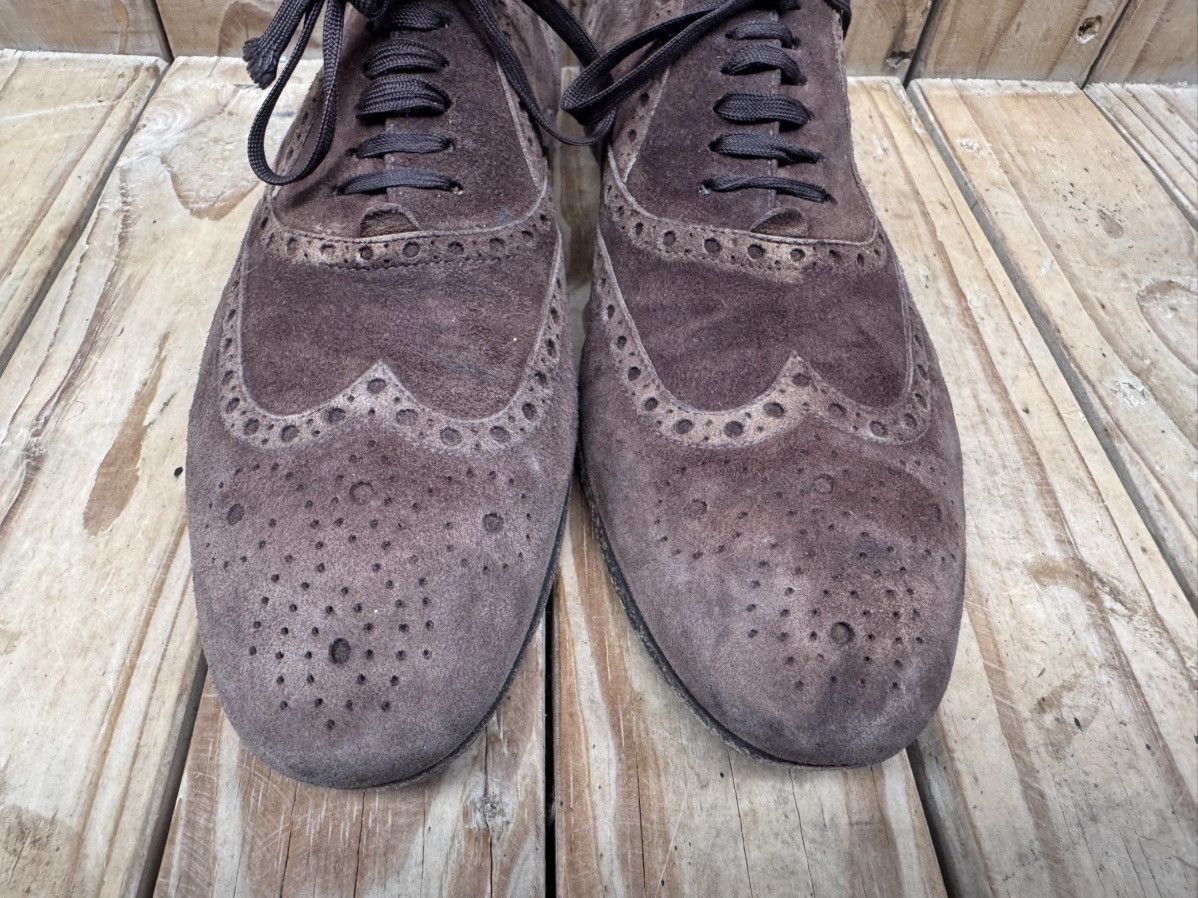 Gucci Gucci Brown Men’s suede leather dress shoes UK 6 E Size US 6.5 / EU 39-40 - 5 Thumbnail